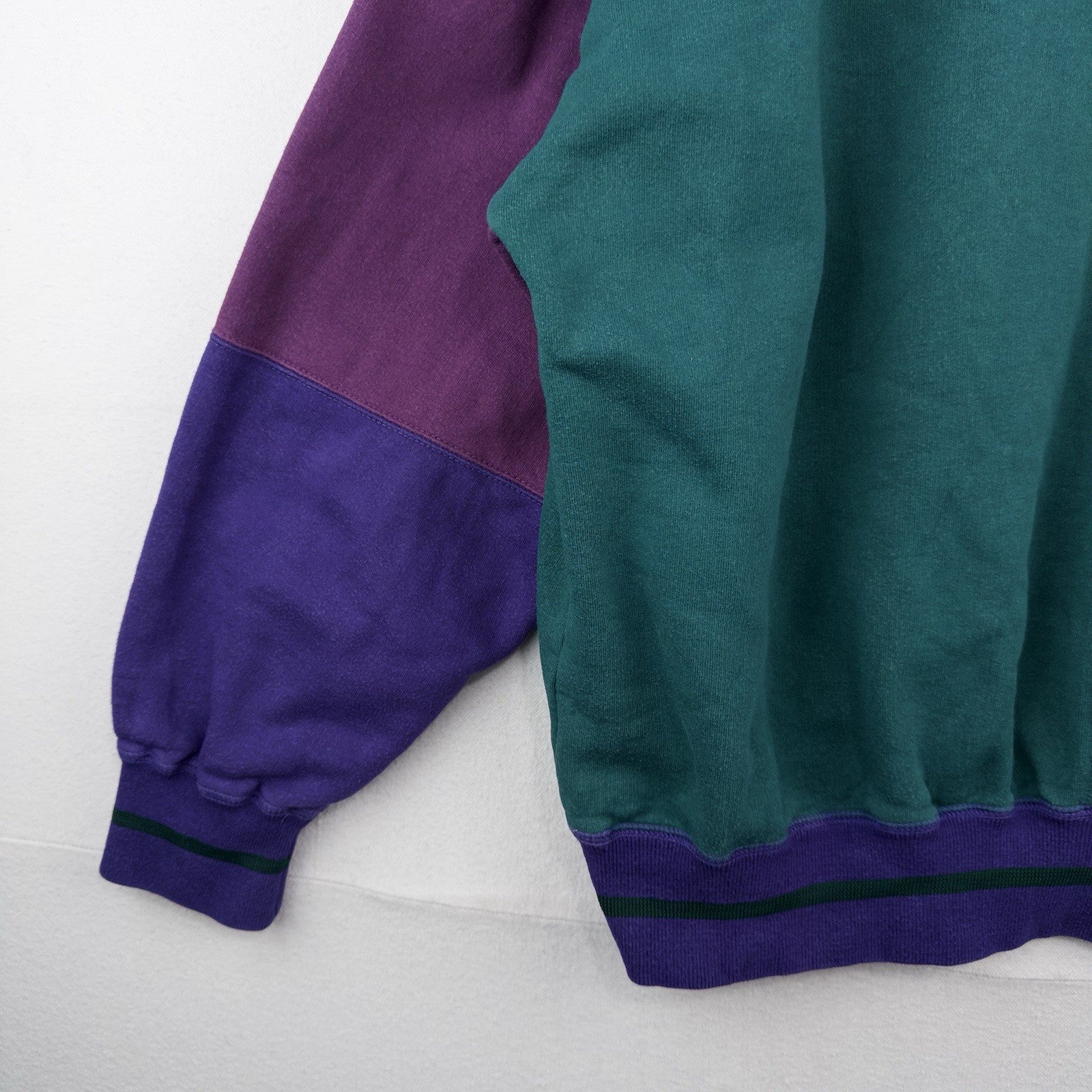 90’s Vtg Chaps Ralph Lauren Men’s L Color Block V-Neck Sweatshirt Sweater