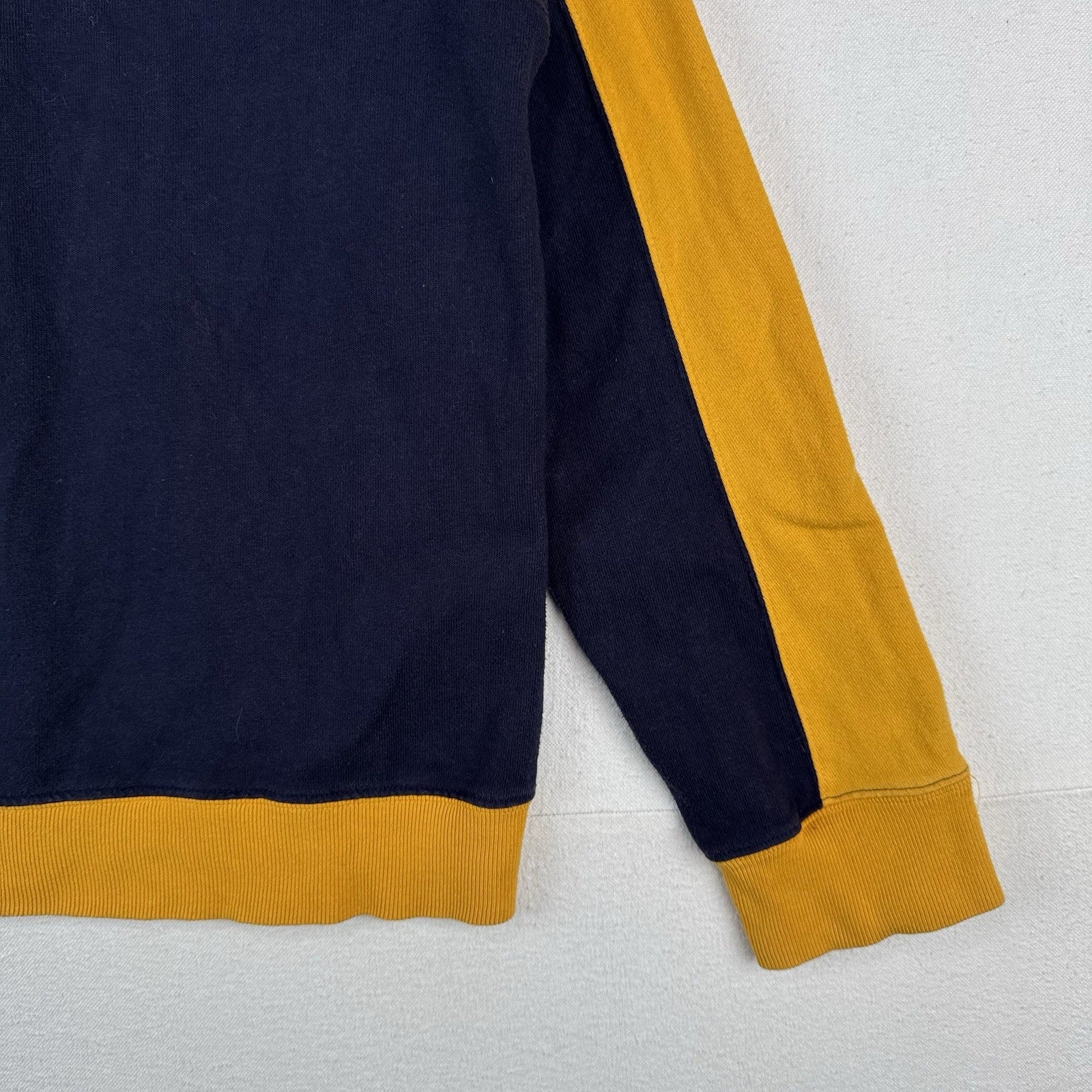90’s Vtg Ralph Lauren Polo Jeans Co Men’s L Sweatshirt Blue Yellow Made In USA