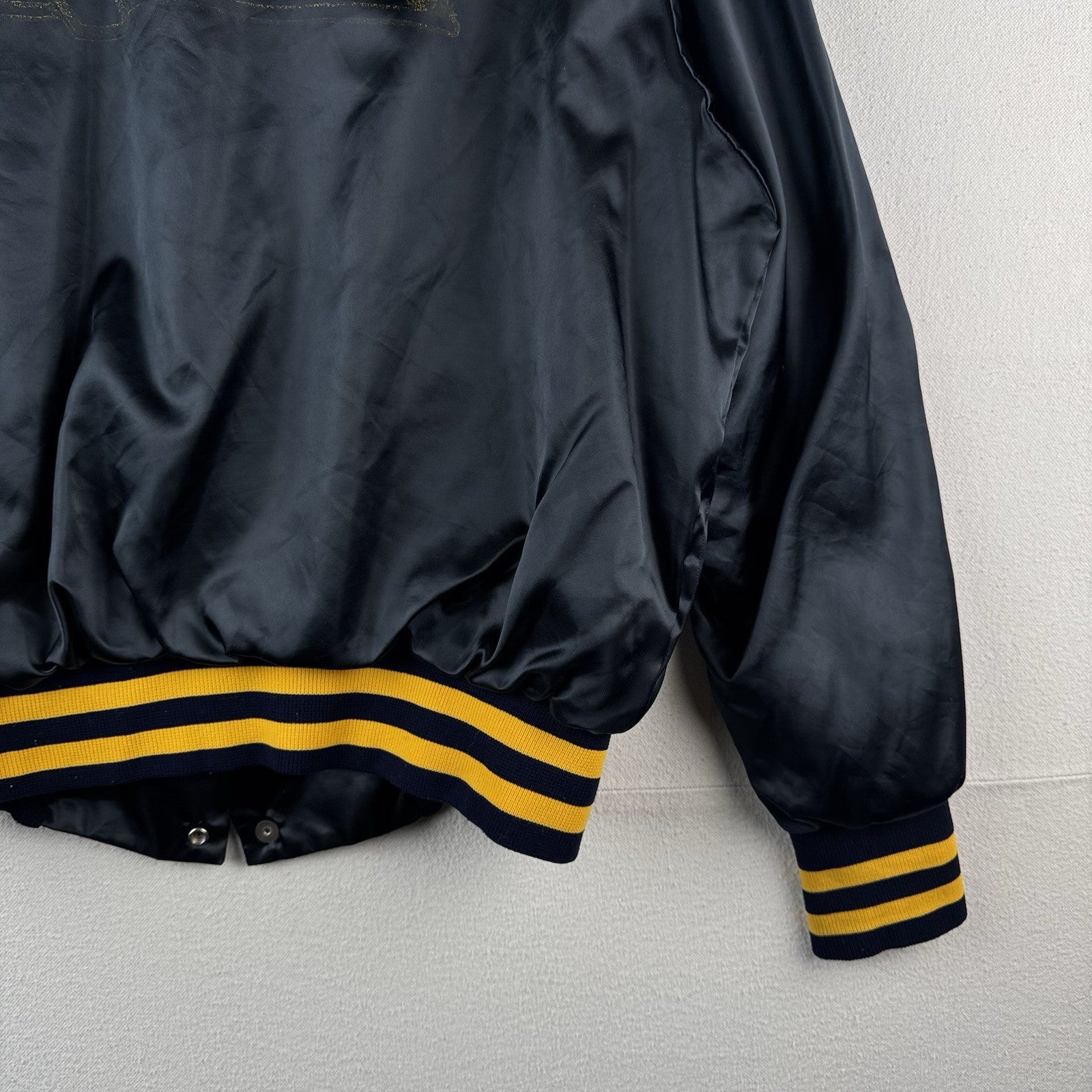 70’s-80’s Vtg KNAC 105.5 FM Long Beach CA Satin Jacket Large Pure Rock Made USA