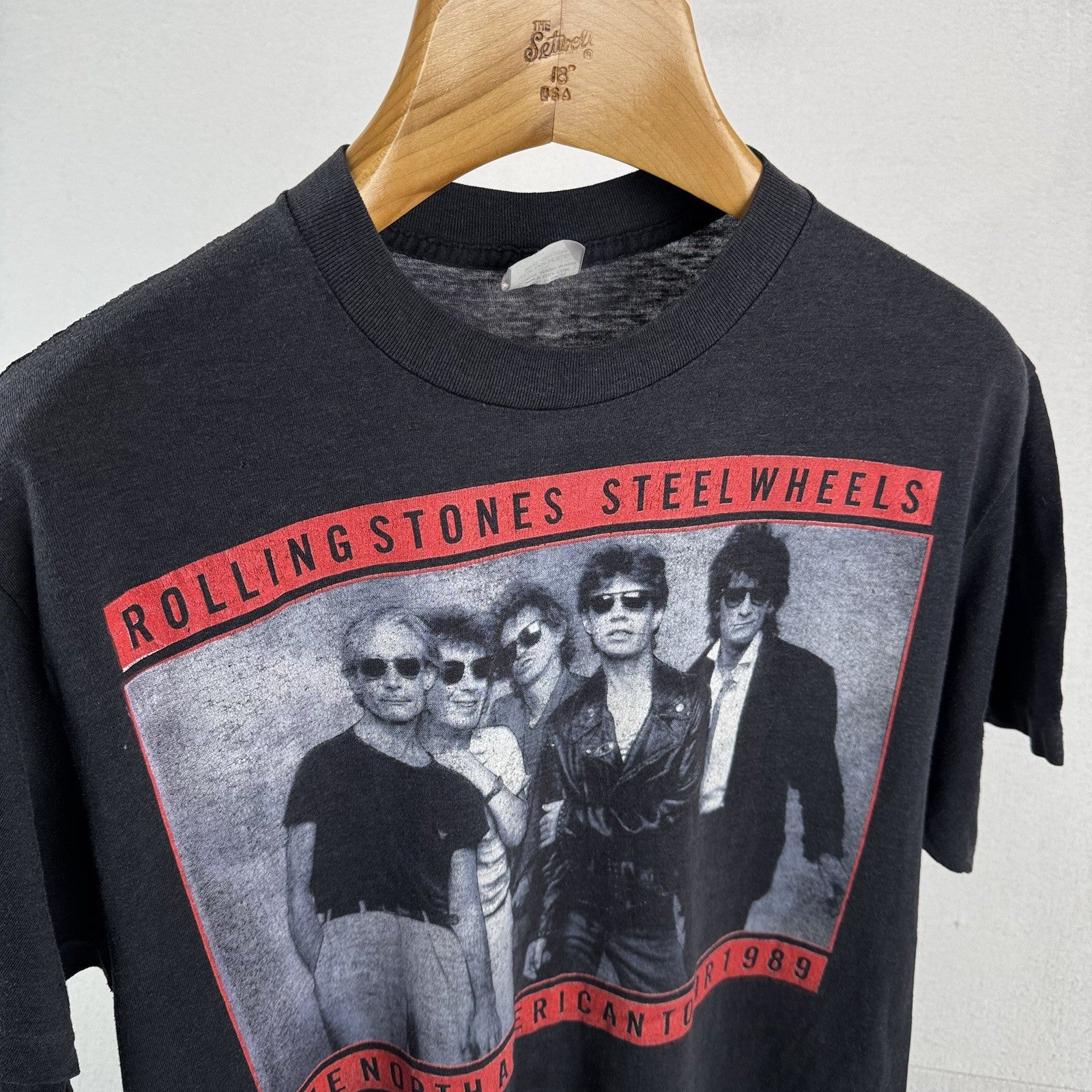 Vintage 1989 The Rolling Stones Steel Wheels Tour T-Shirt Mens XL Made USA