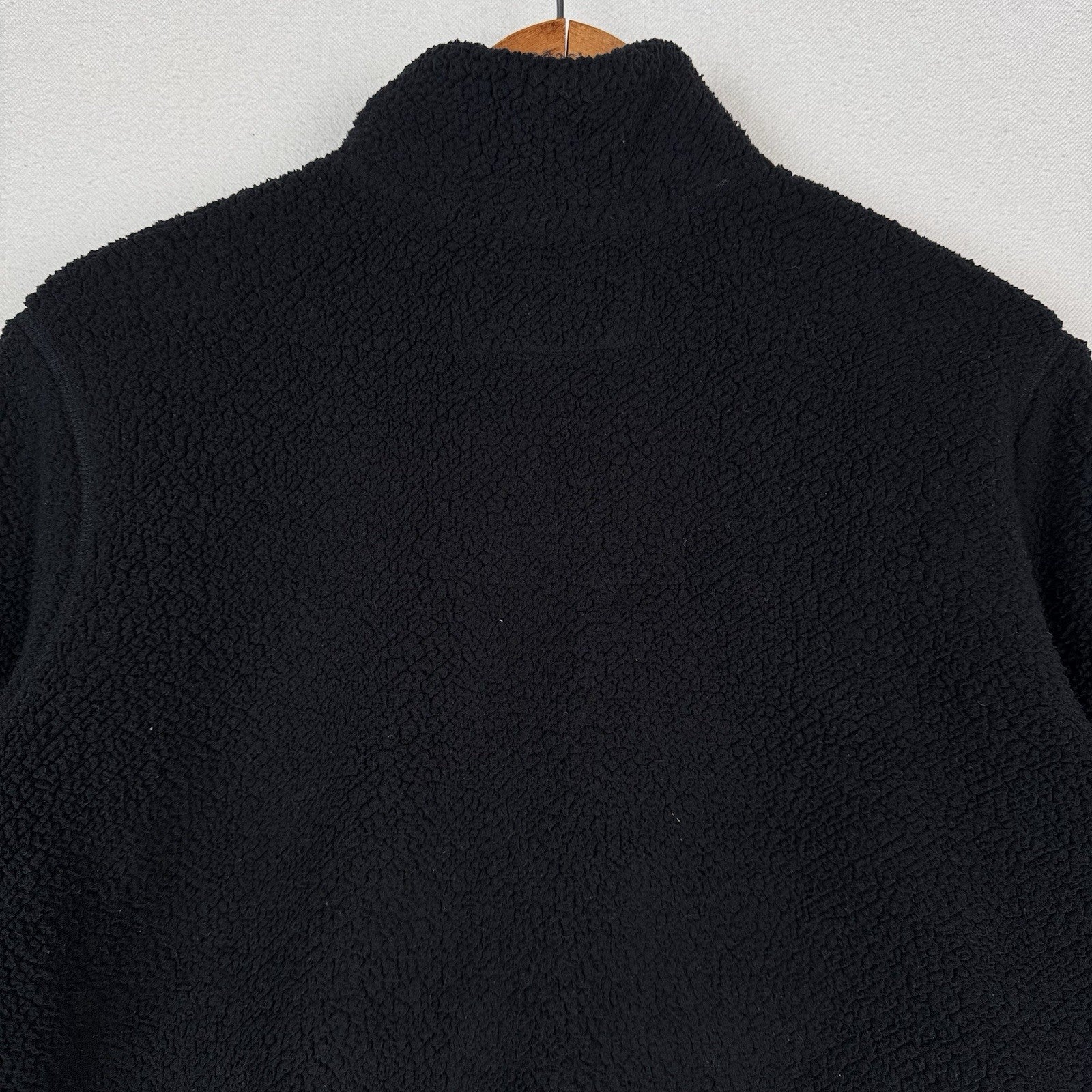 Abercrombie & Fitch Sweatshirt Teddy Youth Size 15/16 Fleece Jacket Black Zip