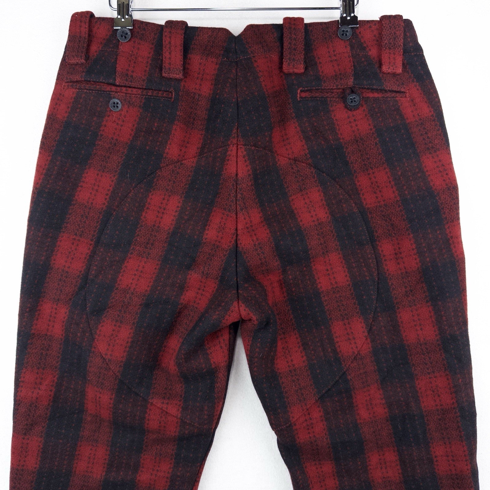 Polo Ralph Lauren Wool Buffalo Plaid Thick Hunting Pants Men’s 34x30 Red Black