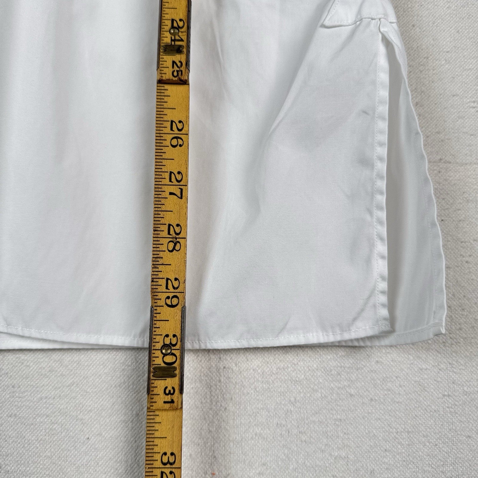 Polo Ralph Lauren Women’s Size 6 White Cotton Poplin Long Bell Sleeve Cuff Shirt
