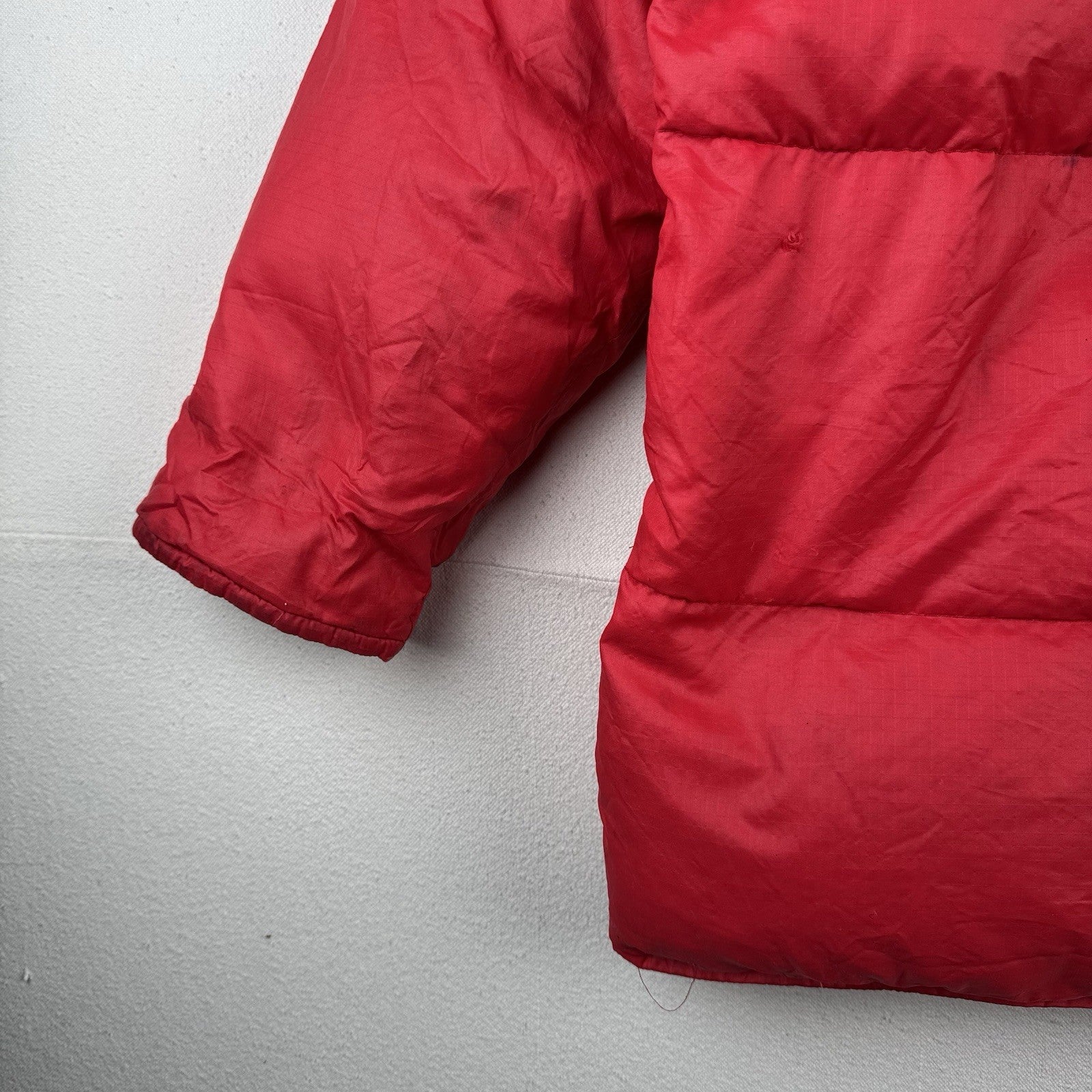 60s/70s Vtg Field & Stream Gordon Ferguson Goose Down Puffer Jacket Hooded Red S