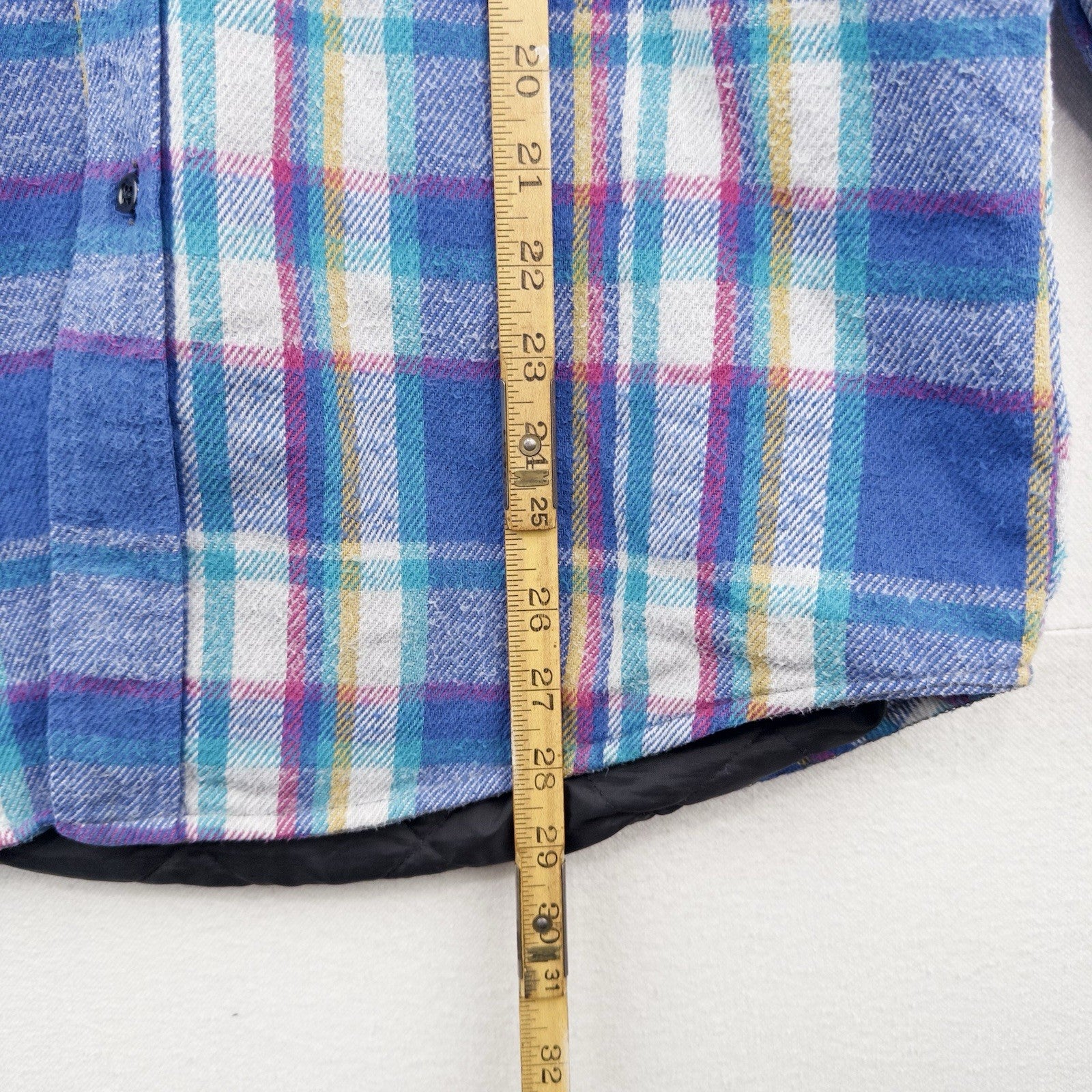 80’s Vtg Work N Sport Men’s M Heavyweight Insulated Plaid Flannel Shirt