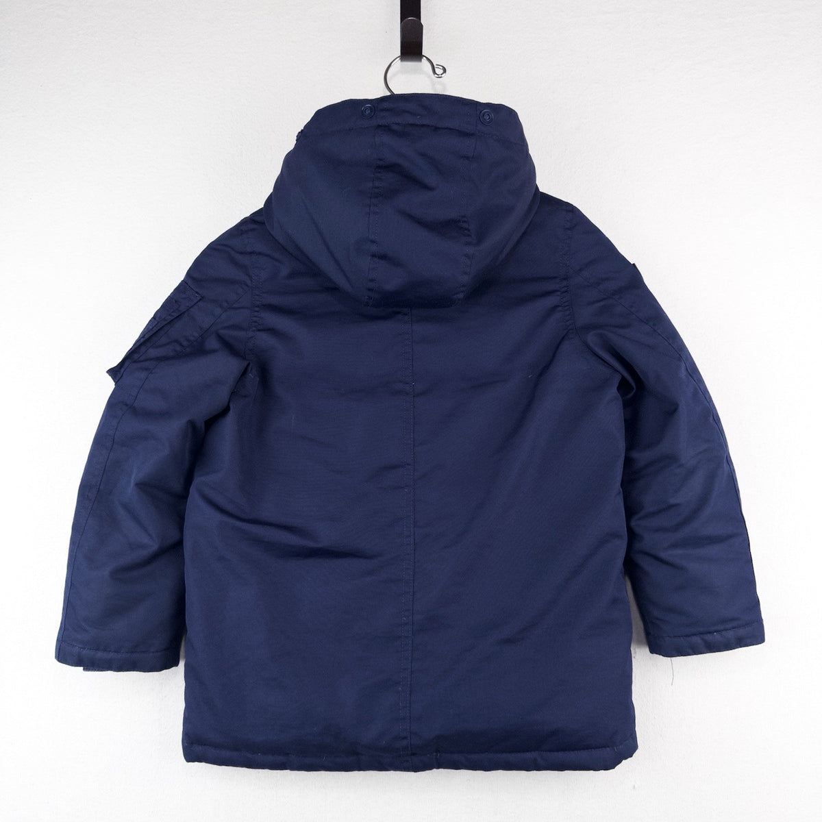Polo Ralph Lauren Boy's 7 Blue Hooded Parka Jacket *No Hood Fur