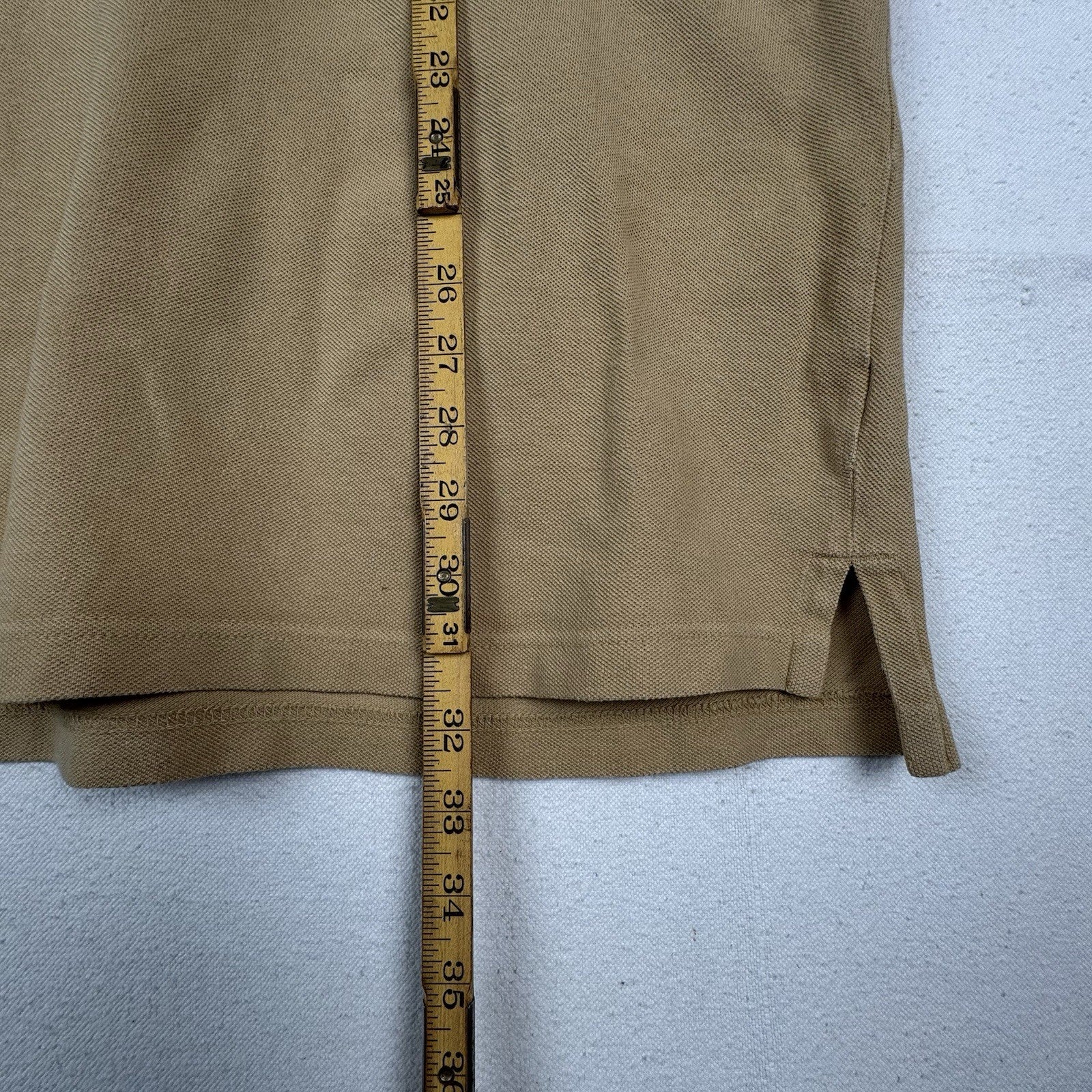 Rocawear Polo Mens 2XL Tan Big Embroidered Logo 00s Streetwear Y2K