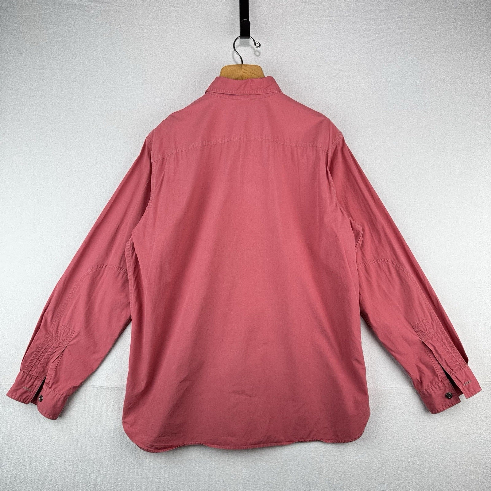 90’s Vtg Polo Ralph Lauren Men’s XL Military Safari Shirt Button Up Salmon Pink