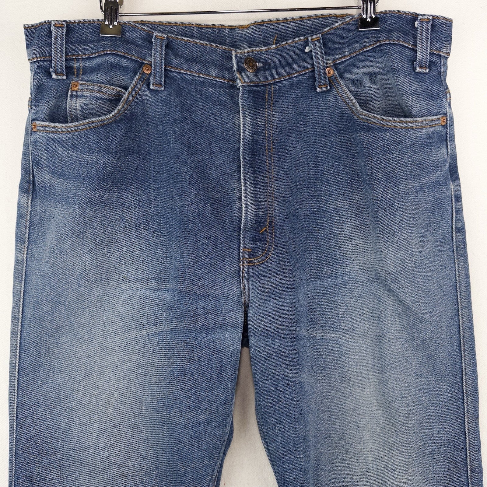 80’s Vtg Levi's 509-2017 Straight Leg Regular Fit Blue Denim Jeans Size 38x30