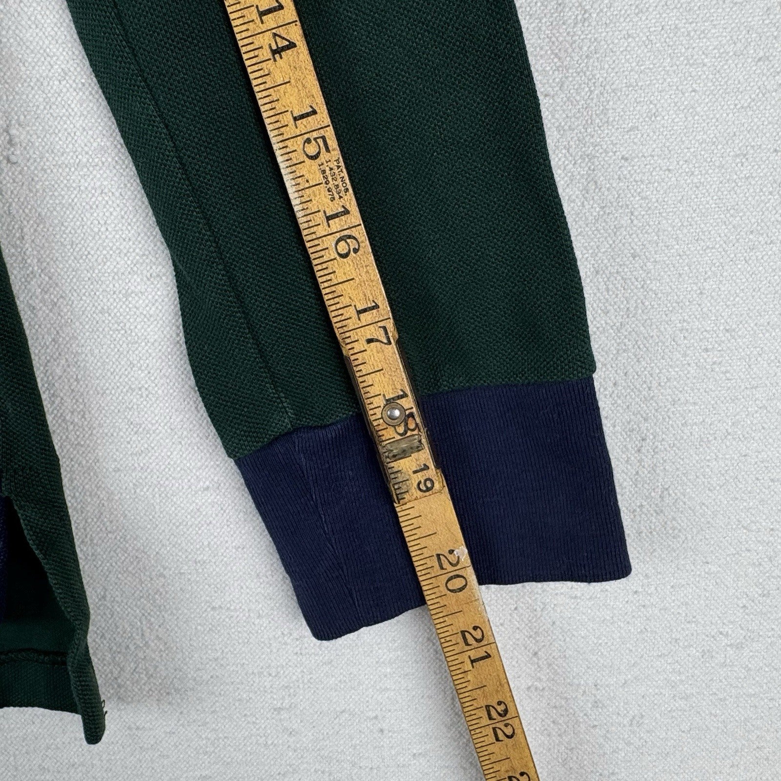 Vintage Polo Ralph Lauren Boy’s M 10-12 Shirt Green Long Sleeve Double Big Pony