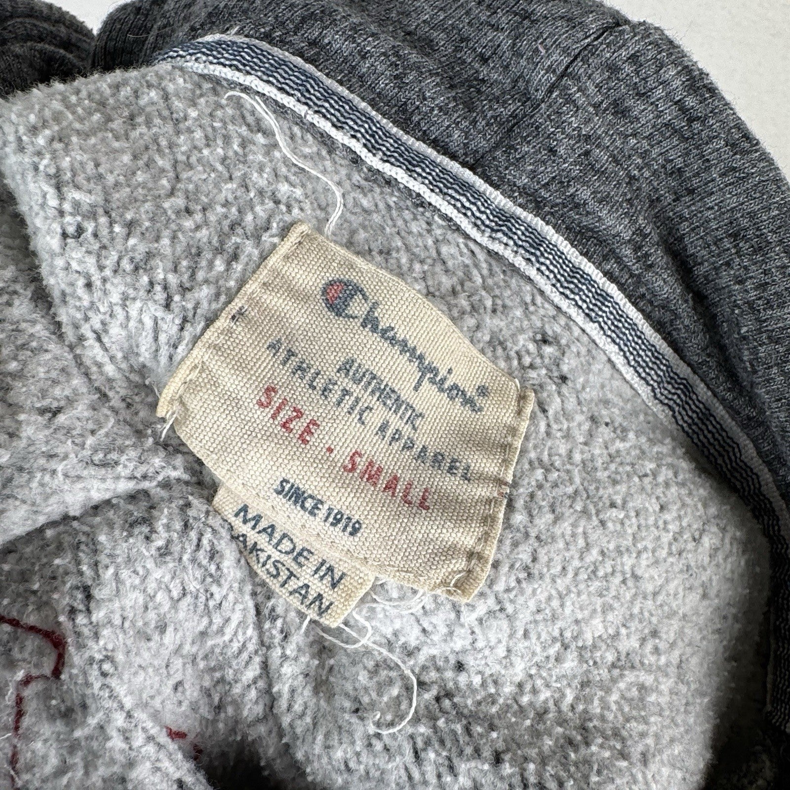 Champion Physical Education Sweatshirt Adult Small Gray Chain Stitch Hoodie