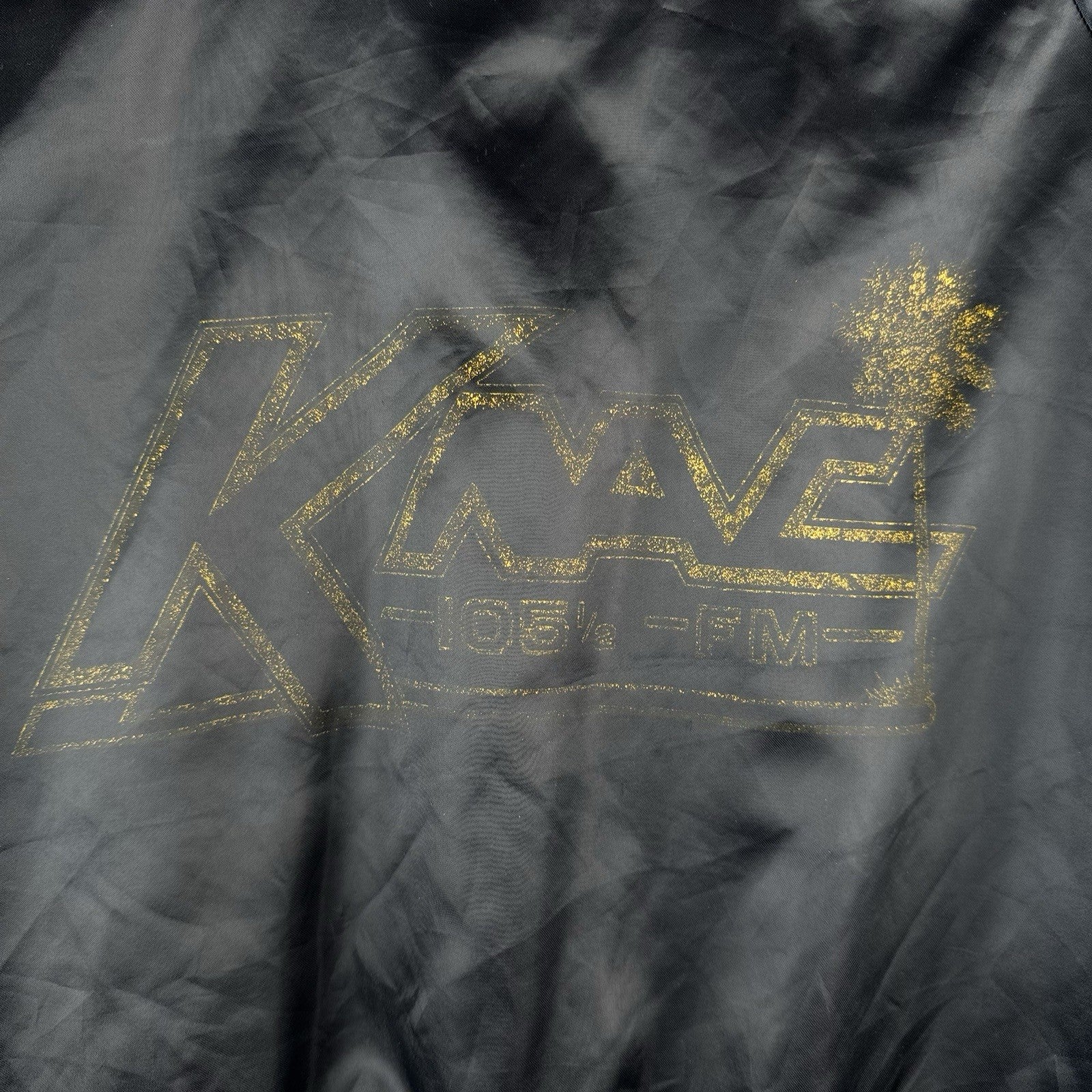 70’s-80’s Vtg KNAC 105.5 FM Long Beach CA Satin Jacket Large Pure Rock Made USA