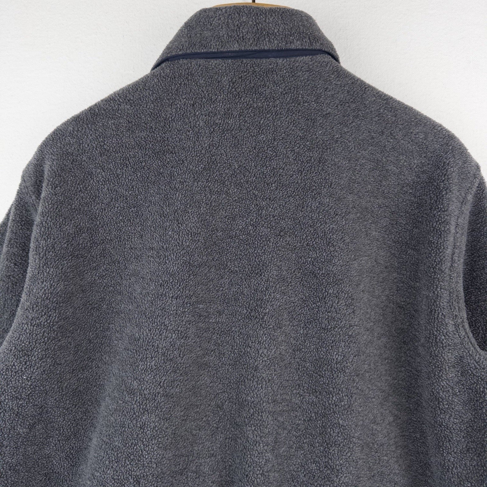 90’s Vtg Polo Ralph Lauren Men’s S Fleece Chin Strap Harrington Jacket Gray