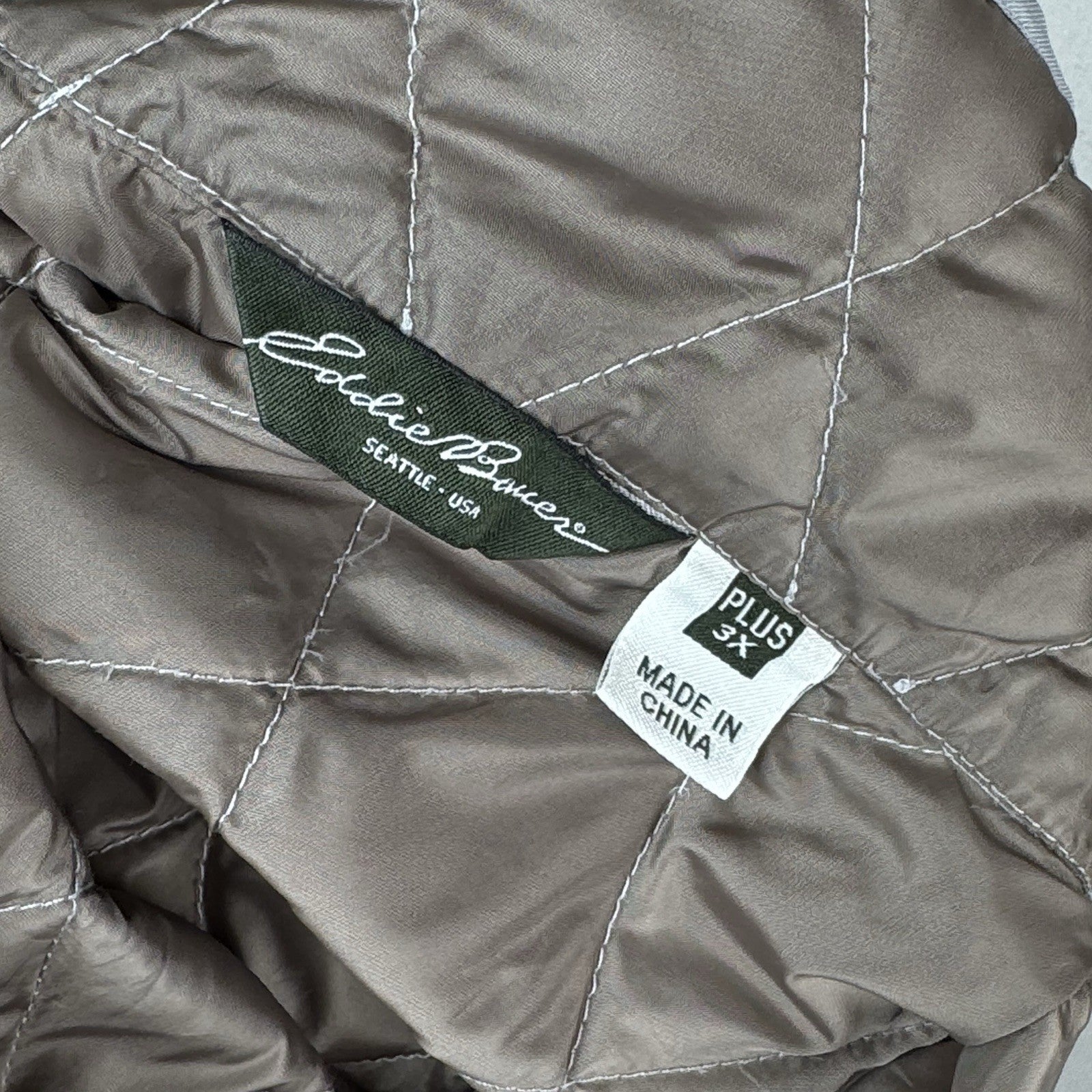 Eddie Bauer Women’s 3X Grey EB550 Premium Goose Down Cold Weather Vest