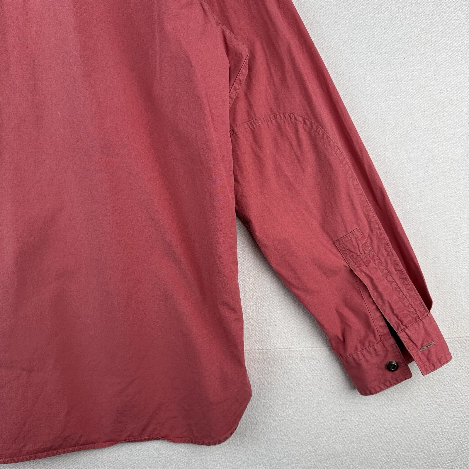 90’s Vtg Polo Ralph Lauren Men’s XL Military Safari Shirt Button Up Salmon Pink