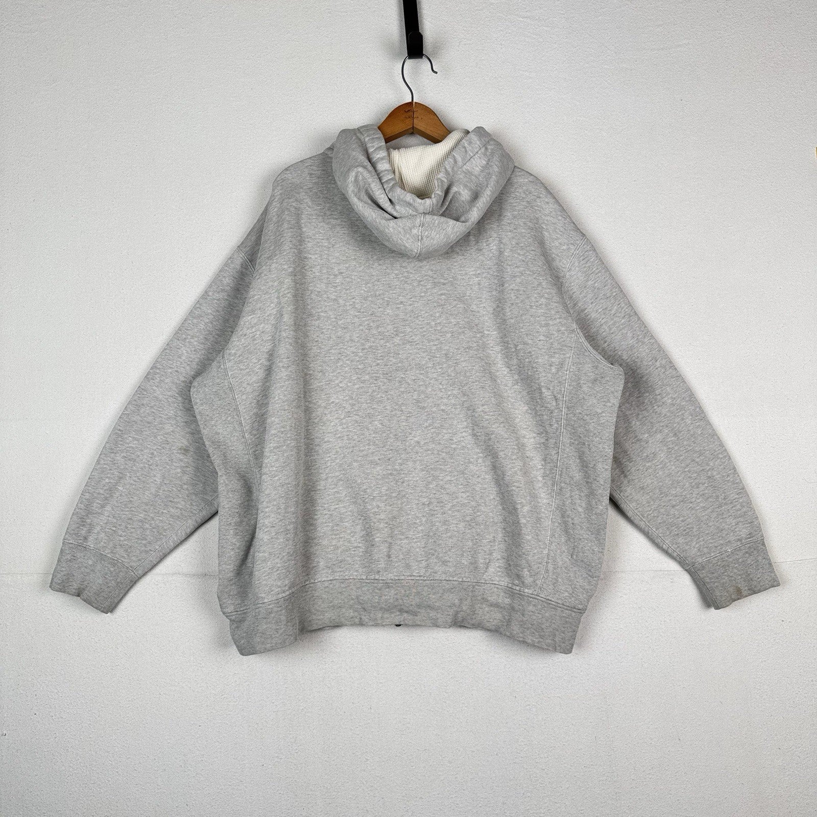 Vtg Polo Ralph Lauren Thermal Hoodie Men’s 2XB Full Zip Gray Sweatshirt *Read