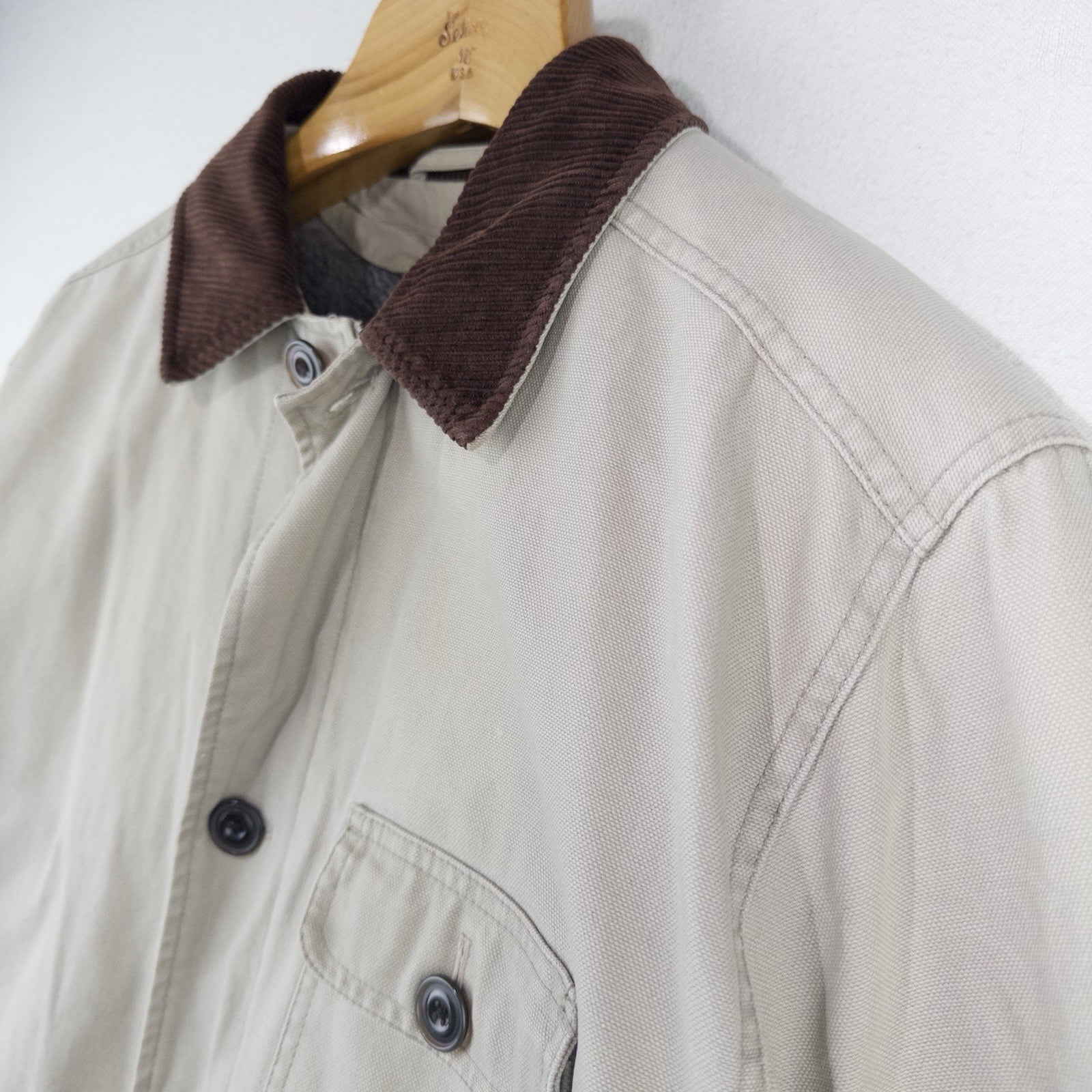 90’s Vtg J Crew Men’s M (46) Heavy Canvas Chore Field Coat Jacket Sherpa Lining