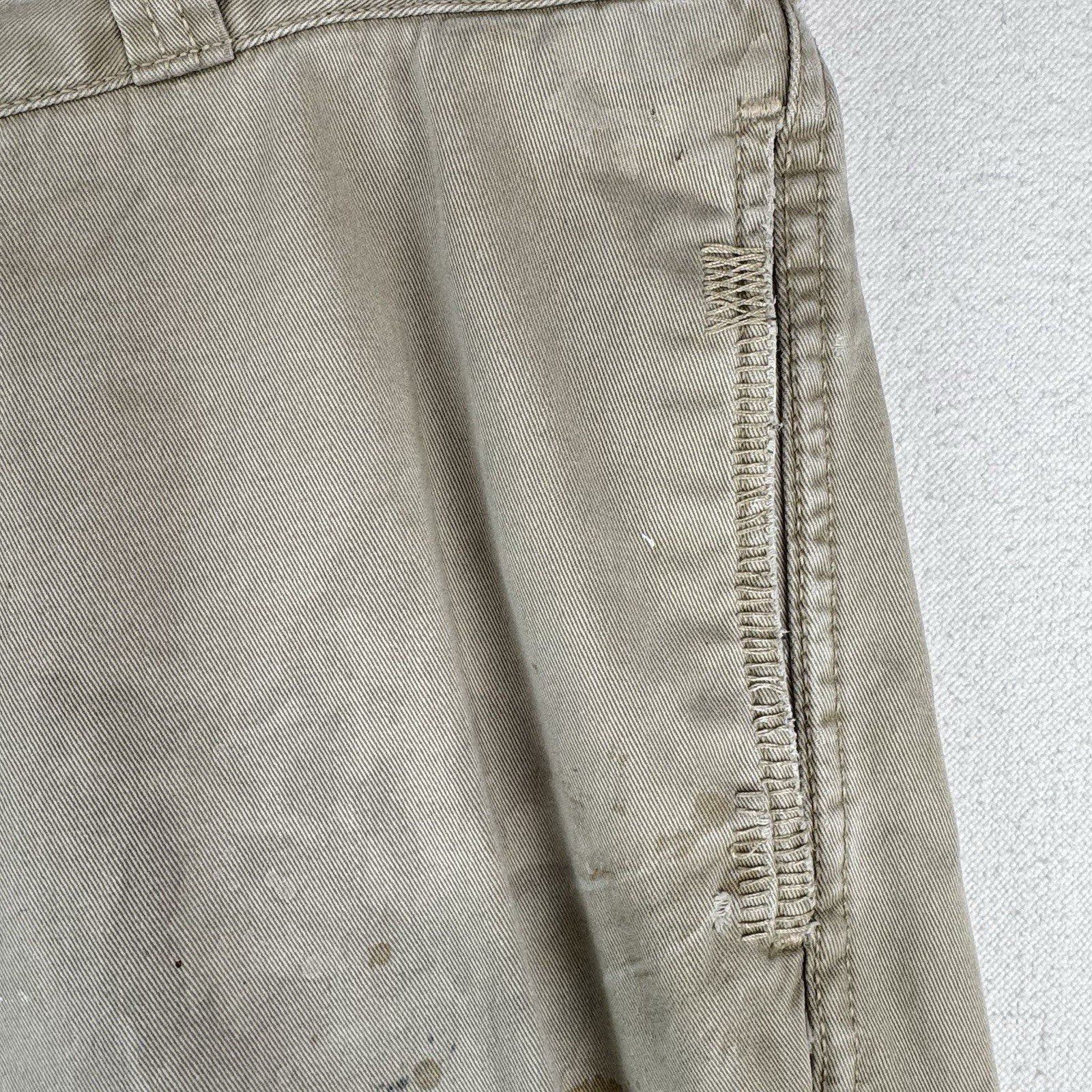 Polo Ralph Lauren Pollack Paint Splatter Distressed Buckle Back Chino Pant 36x30