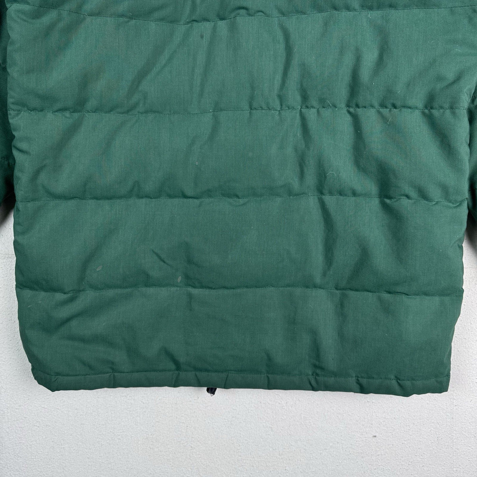 Vintage 70s REI Expedition Down Insulated Parka Mens L Green Zip Puffer Coat USA
