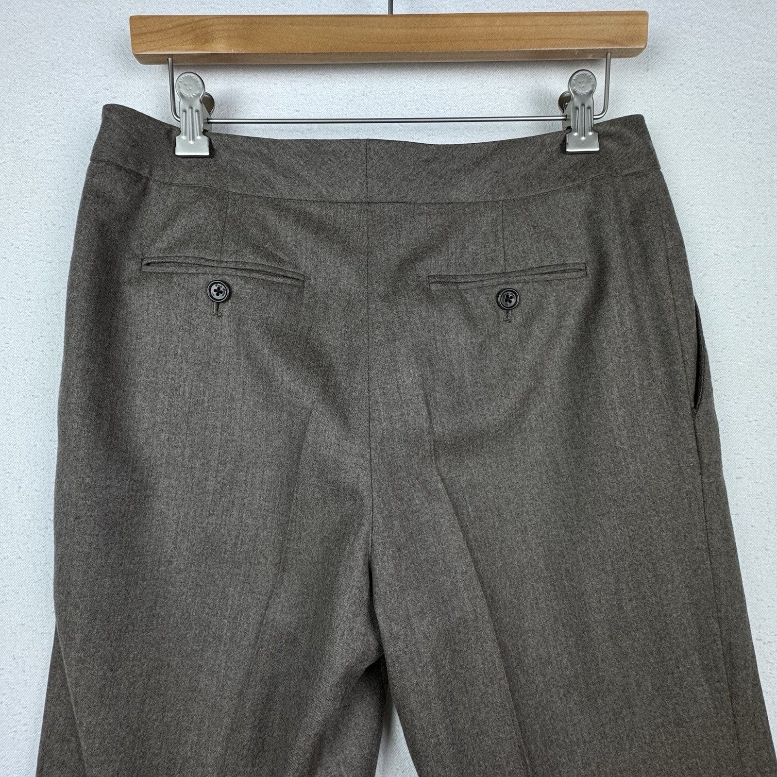Brooks Brothers Carolina Fit Women’s 100% Wool Tan Brown Slacks Size 10