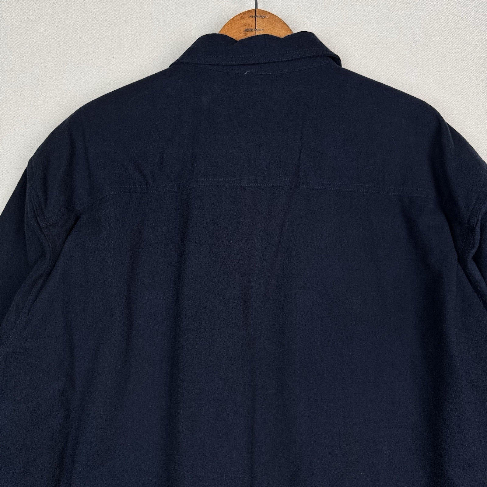 Gander Mountain Flannel Shirt Men’s Chamois Heavyweight Navy Blue 2XLT Tall