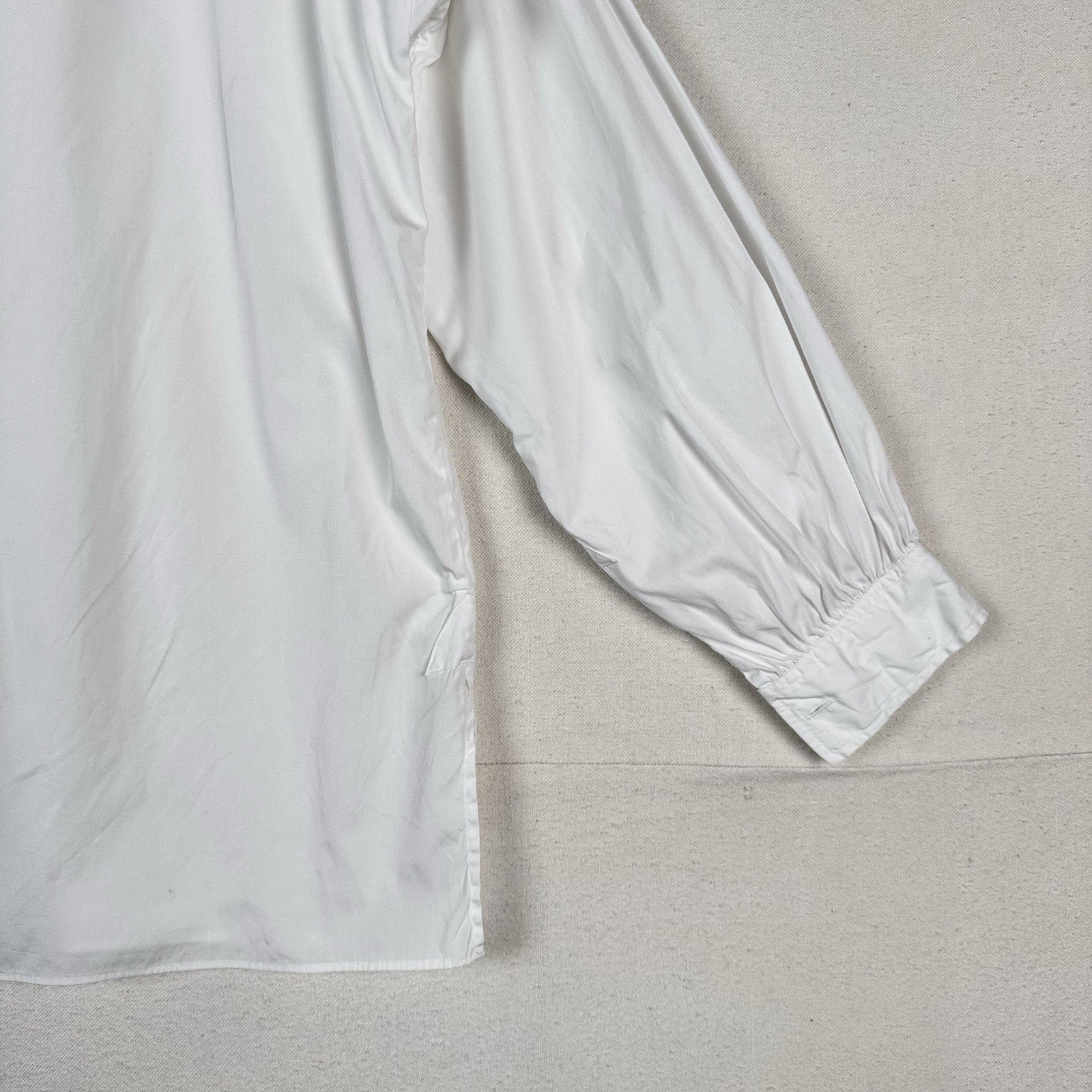 Polo Ralph Lauren Women’s Size 6 White Cotton Poplin Long Bell Sleeve Cuff Shirt