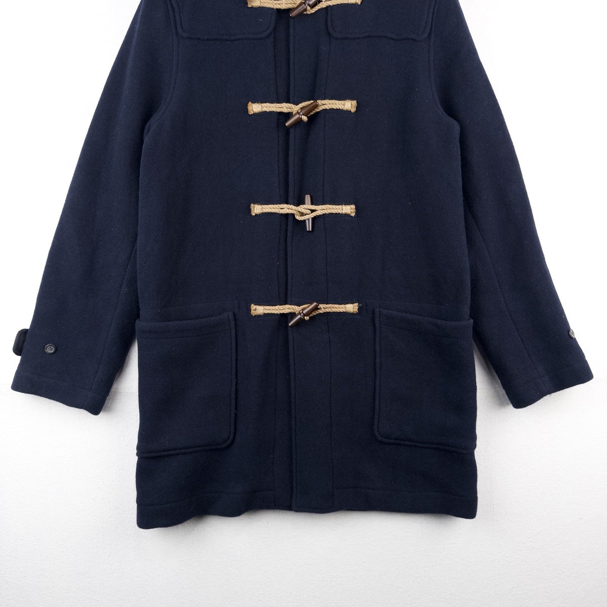 Polo Ralph Lauren Toggle Duffle Hooded Wool Peacoat Navy Blue Youth XL 18-20