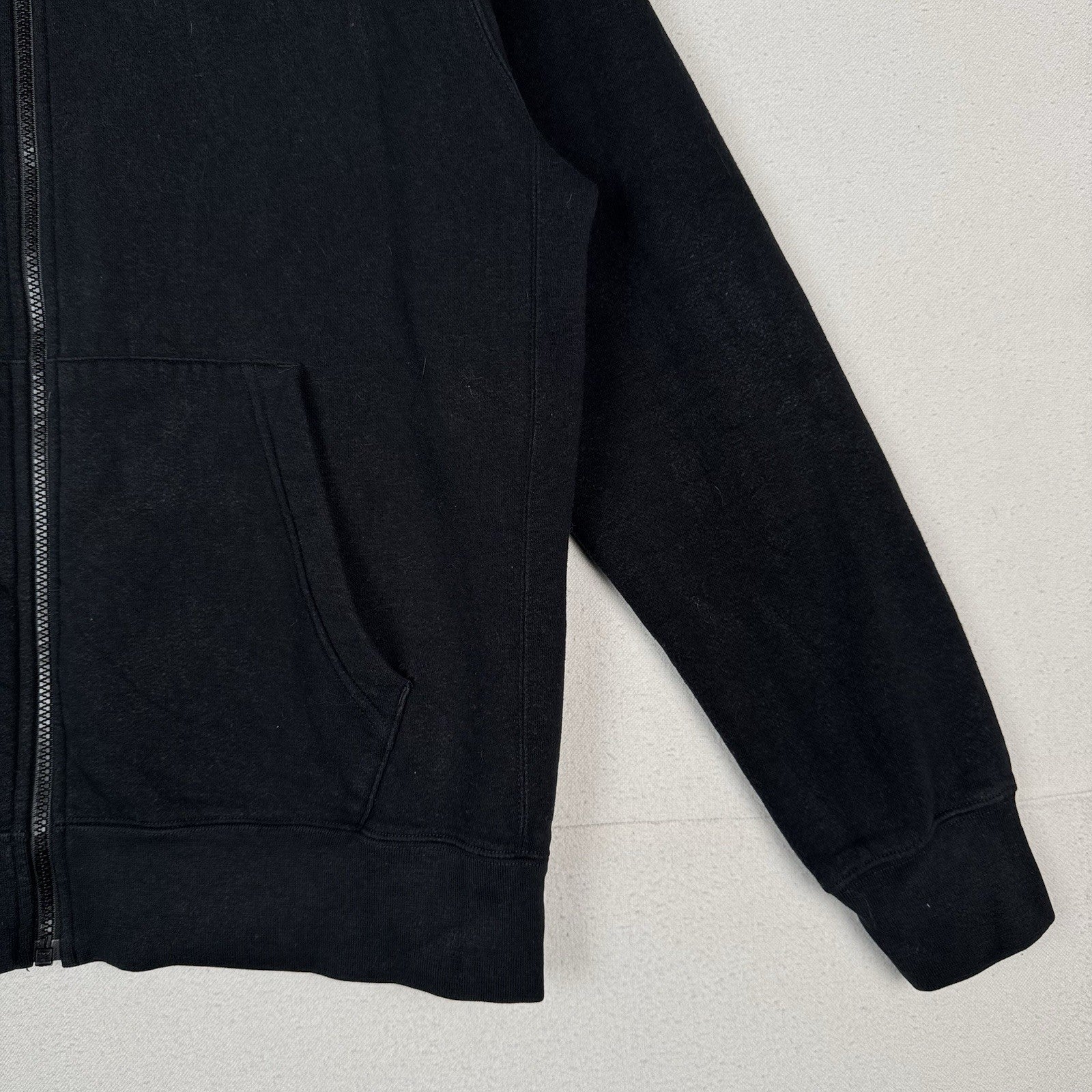 Nike Black Sportswear Club Fleece Men's Full-Zip Hoodie Large