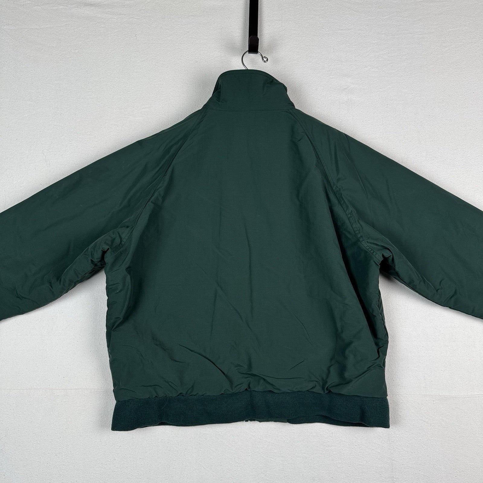 Vintage Lands End Men’s XL Hunter Green Squall Jacket Fleece Lined Jacket