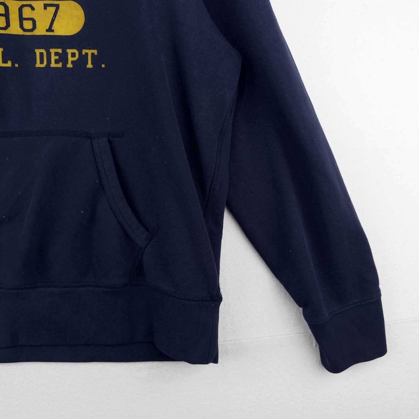 Polo Ralph Lauren Cruise Navy Flock  Athletic Dept Hoodie Fleece Men’s XL