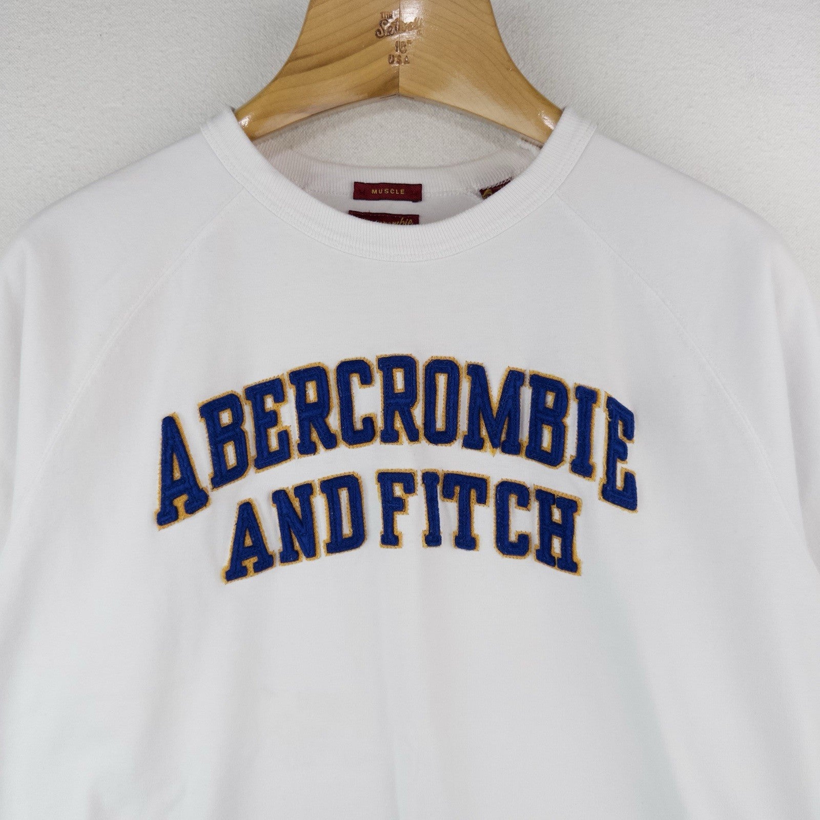 90’s Vtg Abercrombie & Fitch L Heavy Weight Long Sleeve Muscle T-shirt Felt