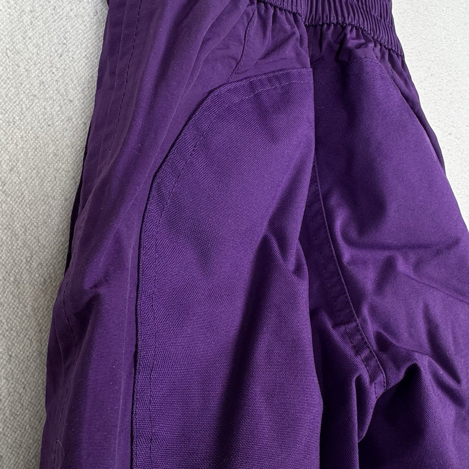 Lands End Squall Toddler 2T Insulated Snow Bib Purple Grow With Me Extendable