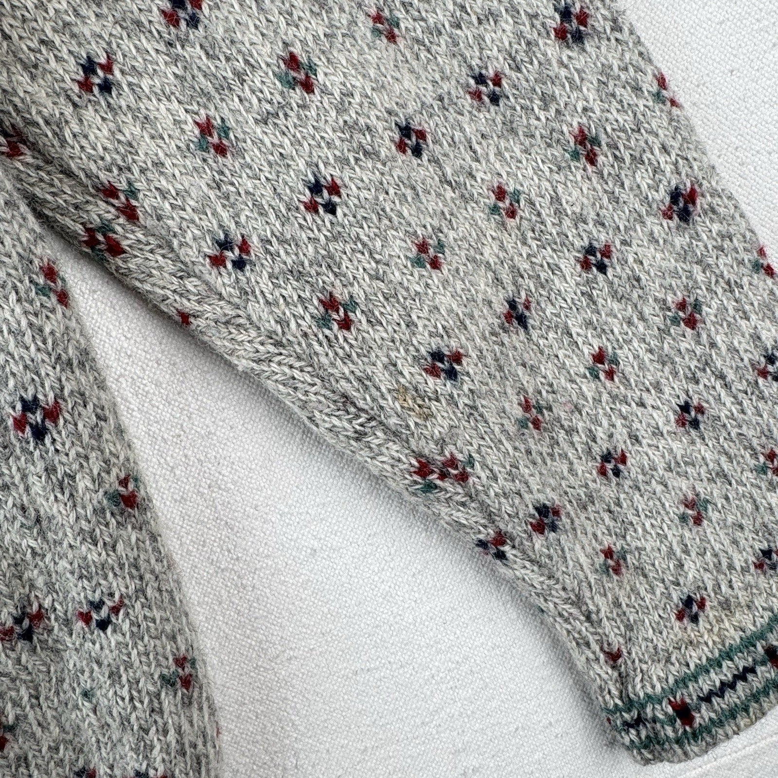 90’s Vtg Eddie Bauer Womens Small Wool Birds Eye Knit Cardigan Sweater *Read