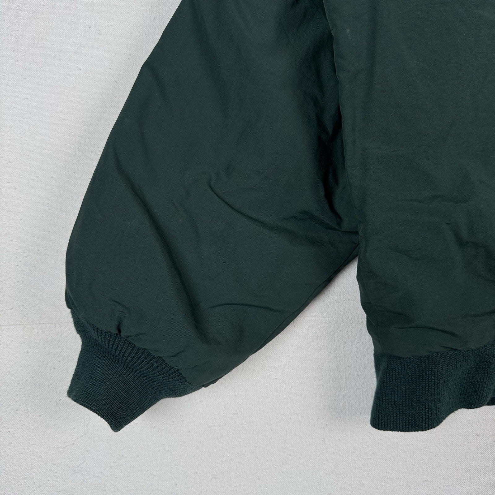 Vintage Lands End Men’s XL Hunter Green Squall Jacket Fleece Lined Jacket