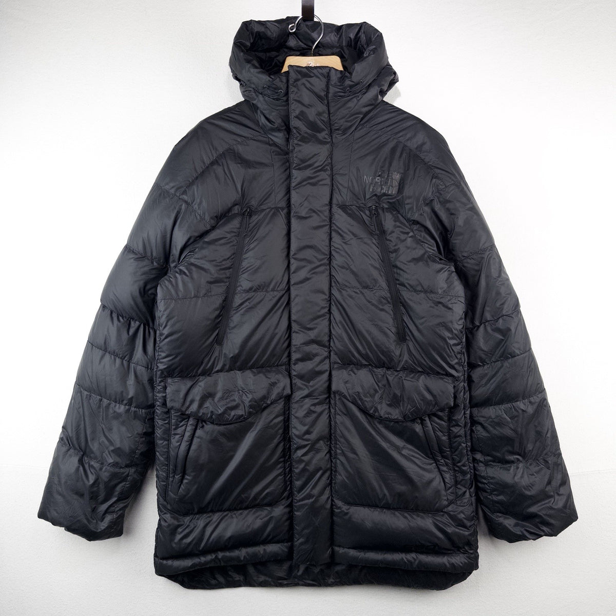 THE NORTH FACE Polar Journey Parka 550 Men’s L Black Hooded Ripstop