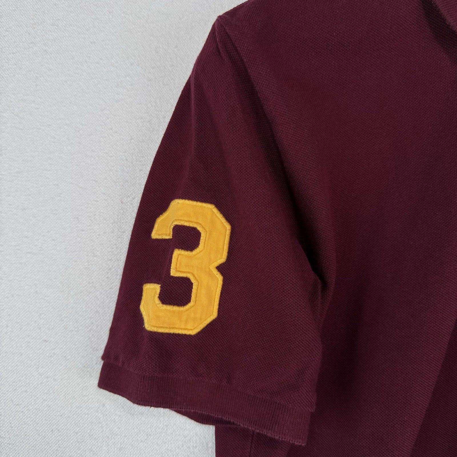 Polo Ralph Lauren Boy’s L 14-16 Classic Fit Big Pony Shirt Maroon #3 *Read