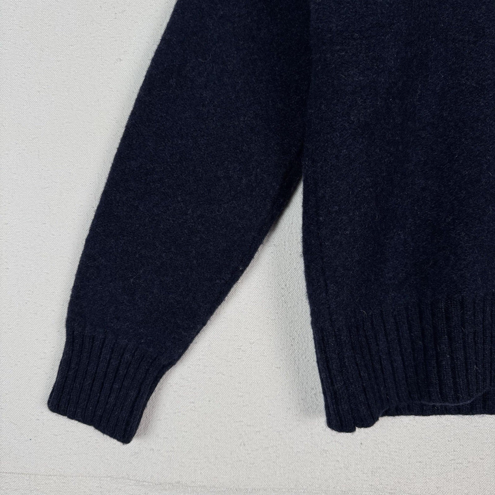 Polo Ralph Lauren 100% Lambswool Youth L Military Blue Sweater P2P:19” Welted*