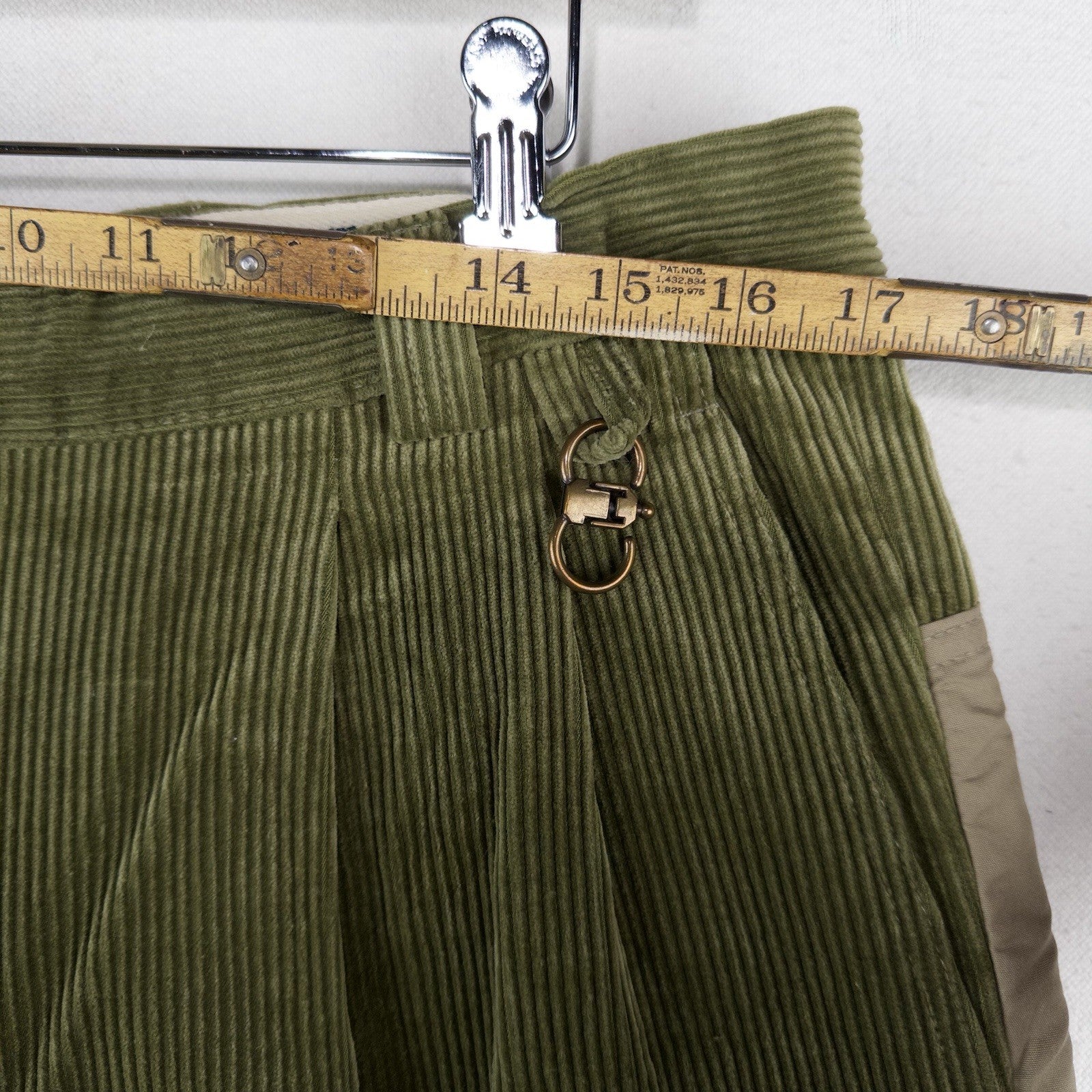 90’s Vtg Beretta Green Italian Corduroy Patchwork Hunting Pants Men’s 34x27 (52)