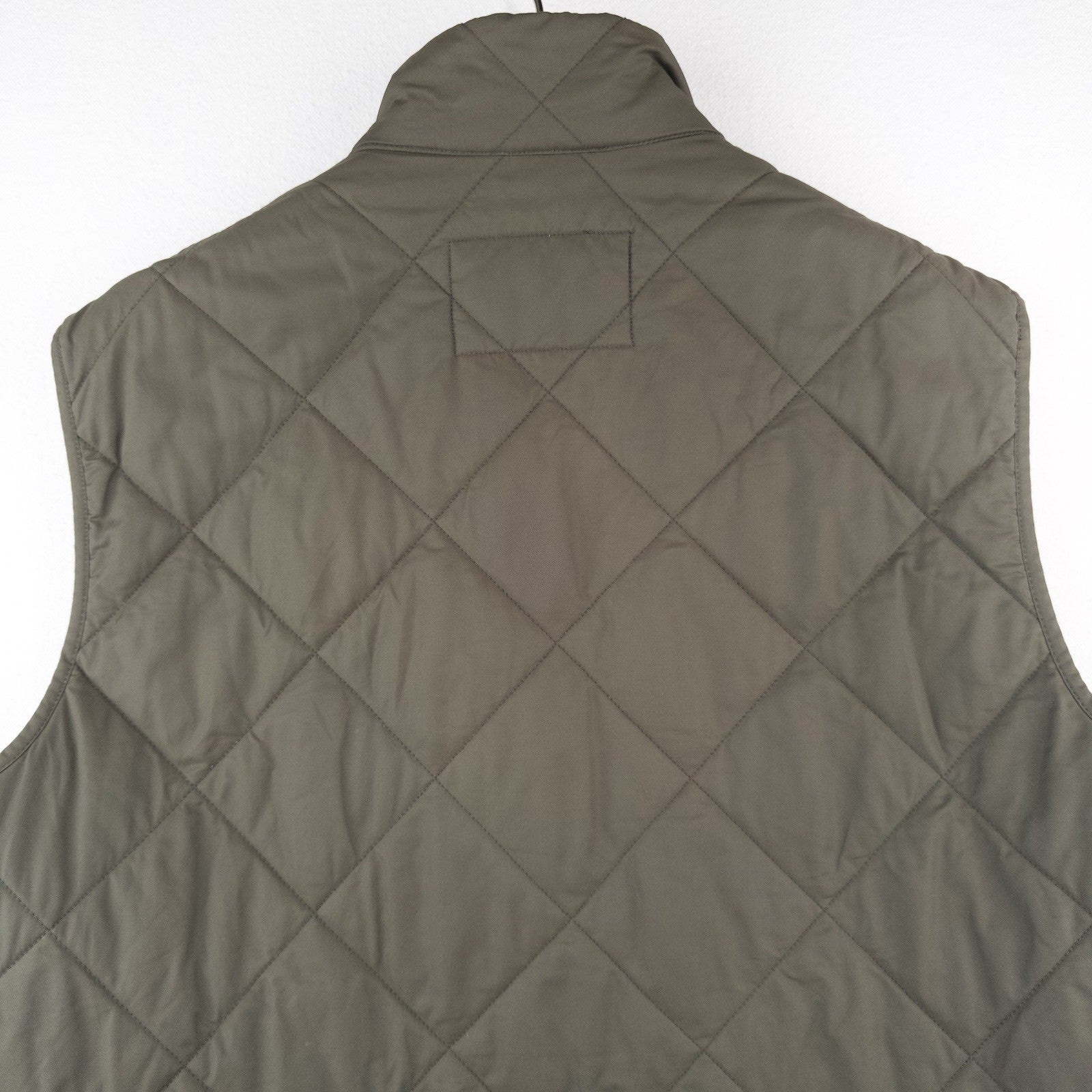 J.Crew Sussex Military Quilted Vest Men M Primaloft Insulated NX-361 Heavy Army
