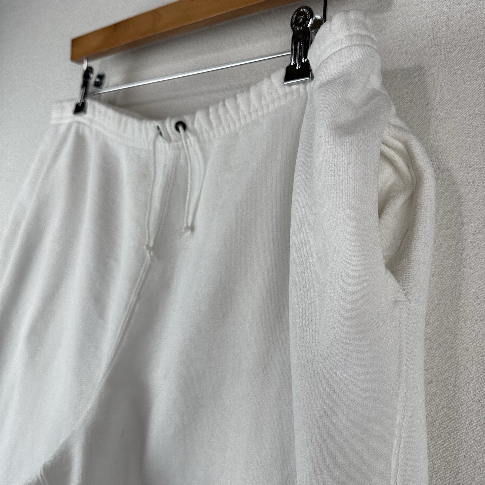 90's Vintage Polo Ralph Lauren Men's M White Soft Jogger Sweatpants Relaxed Fit