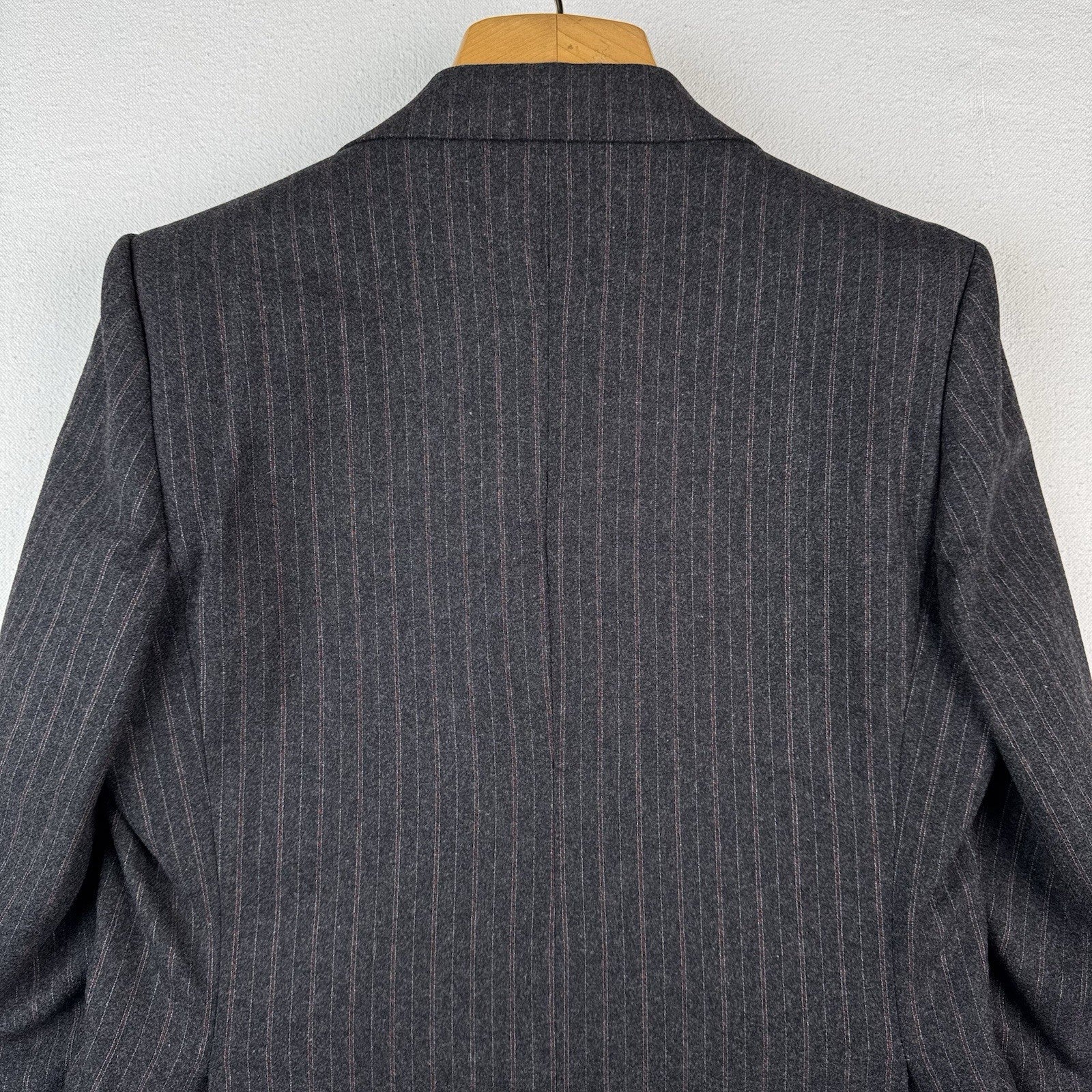 70’s Pierre Cardin Blazer Barney’s NY 36R Chest: 18” Gray Pinstripe Made In USA