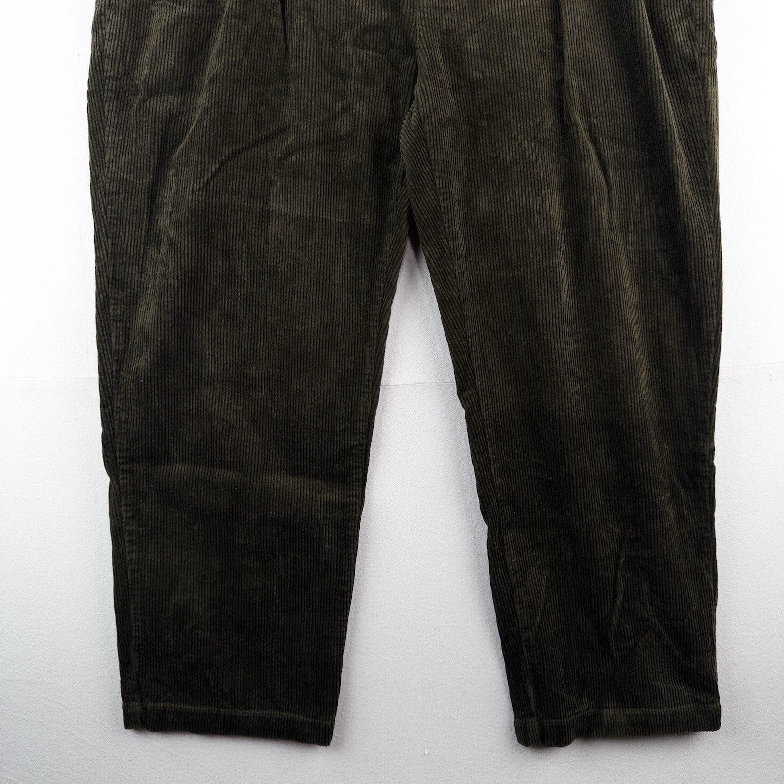 90’s Vtg Polo Ralph Lauren Corduroy Andrew Pant Mens 44x30 Olive Green Wide Wale