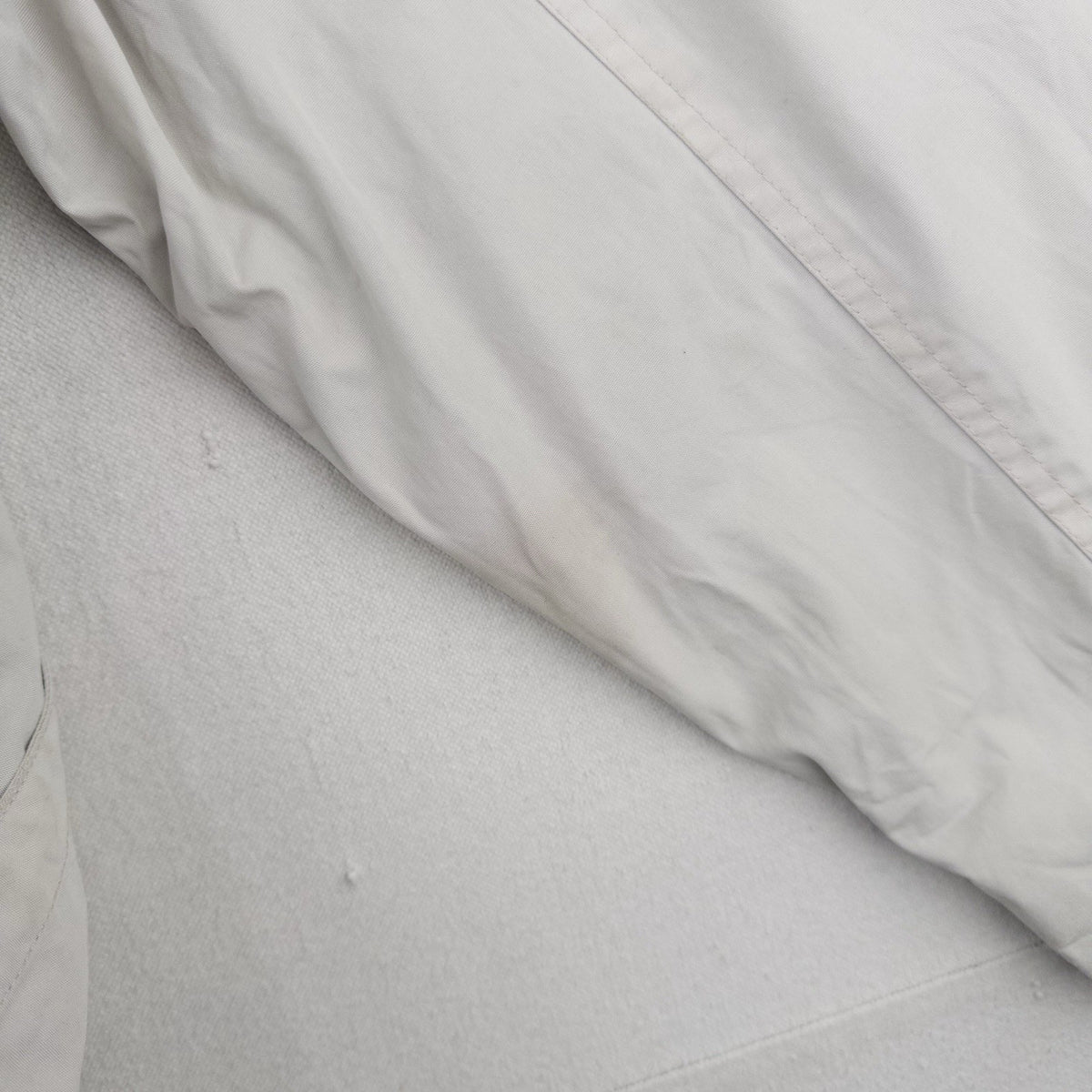 90’s Vtg J. Crew Oarsman Barn Jacket Chore Field Coat Corduroy Collar Beige M