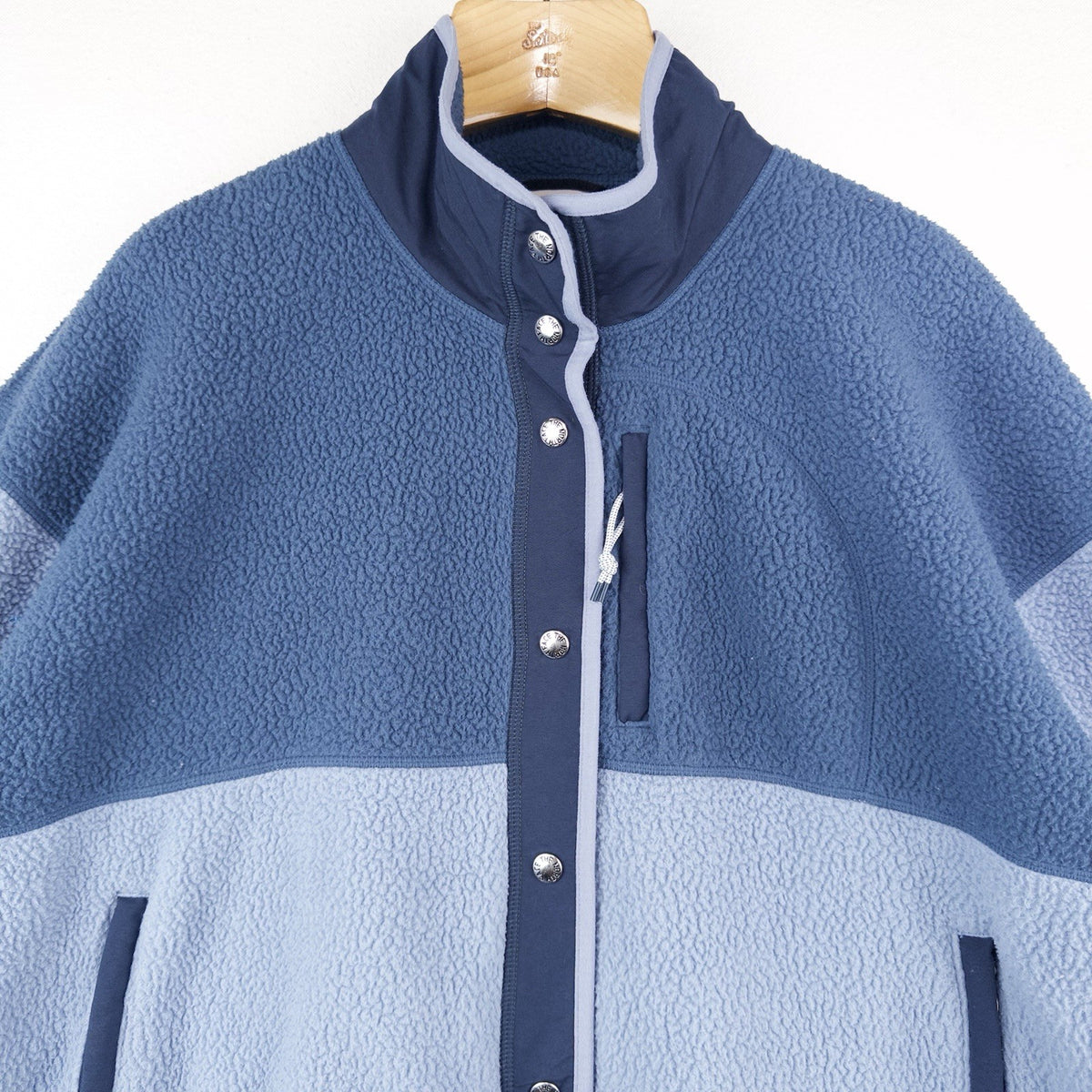 The North Face Cragmont Fleece Jacket Women's XL Blue Color Block Boxy *Read