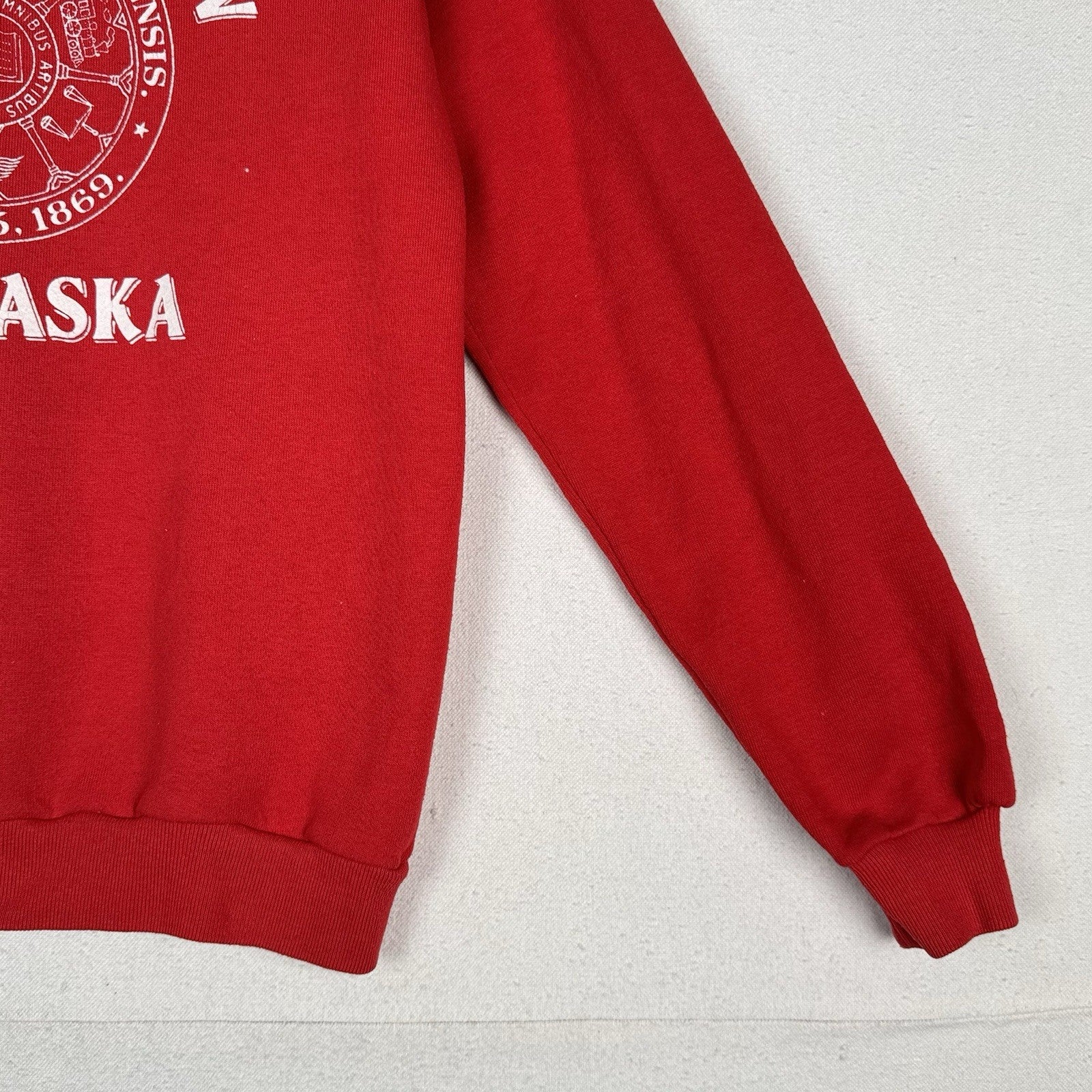Vintage Jerzees Nebraska Law Crewneck Raglan Sweatshirt Mens M 38-40 Made In USA