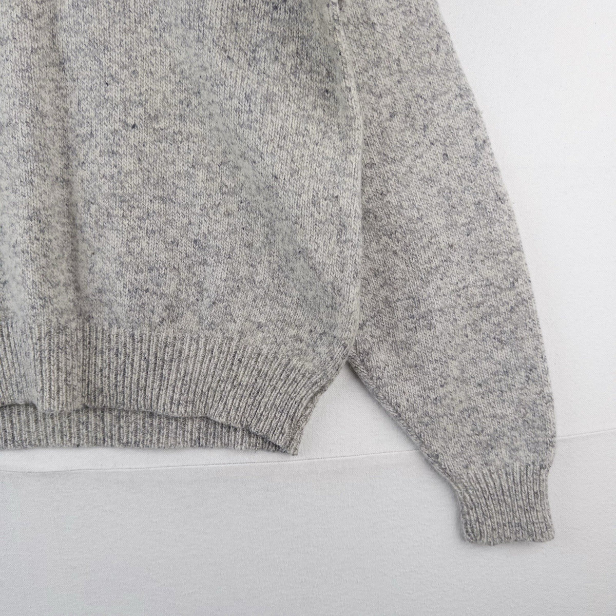 80’s Vtg Eddie Bauer Wool Shawl Collar Sweater Pullover Men's L Beige USA
