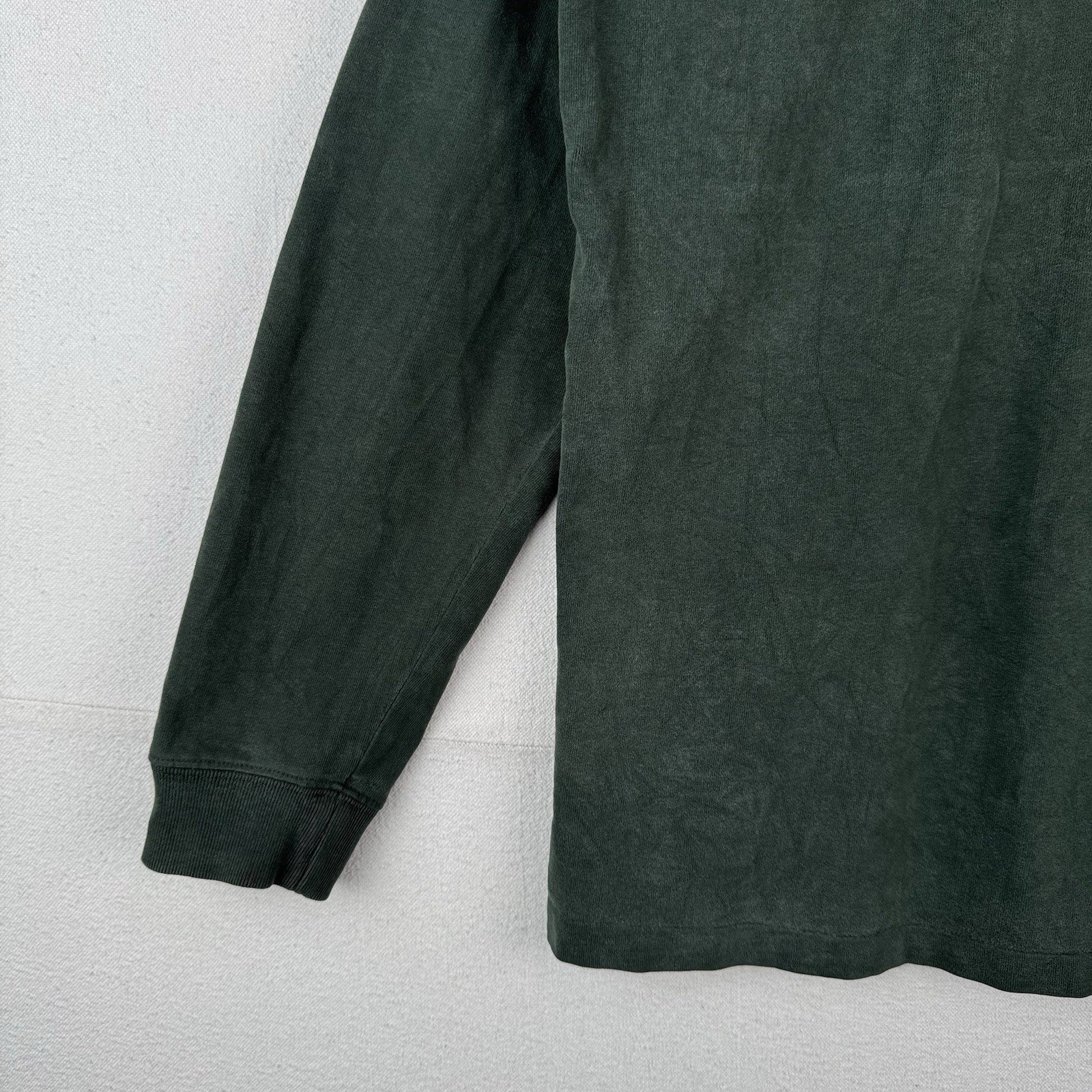 90’s Vtg Polo Ralph Lauren Turtle Neck Shirt Men’s L Green Soft *Distressed