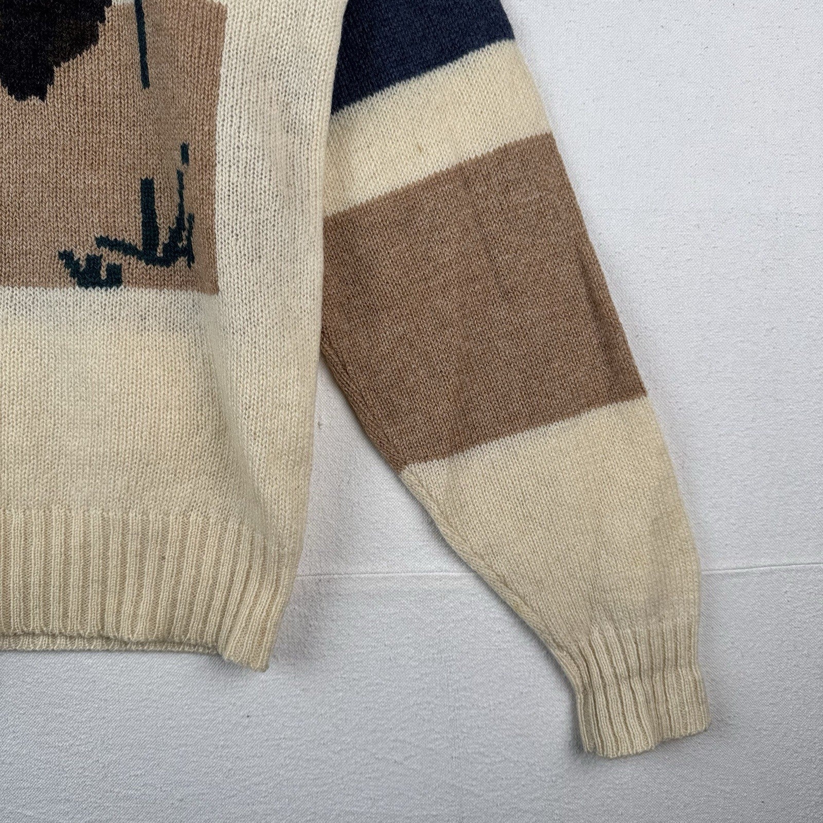 Vintage Pringle of Scotland Southwest Bison Sweater Men’s Large Shetland Wool