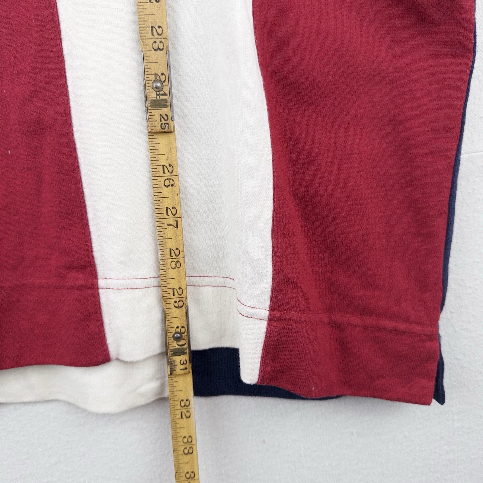90s Vtg Tommy Hilfiger Rugby Polo Shirt Stars Stripes USA American Flag XL