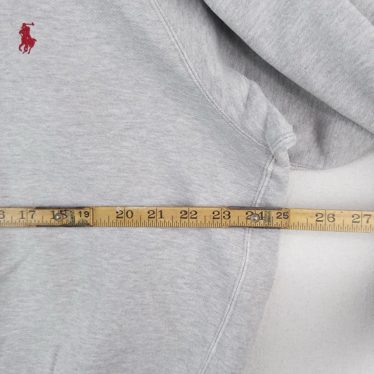 90’s Vtg Polo Ralph Lauren Sweatshirt Men’s M Gray 100% Cotton *Distressed